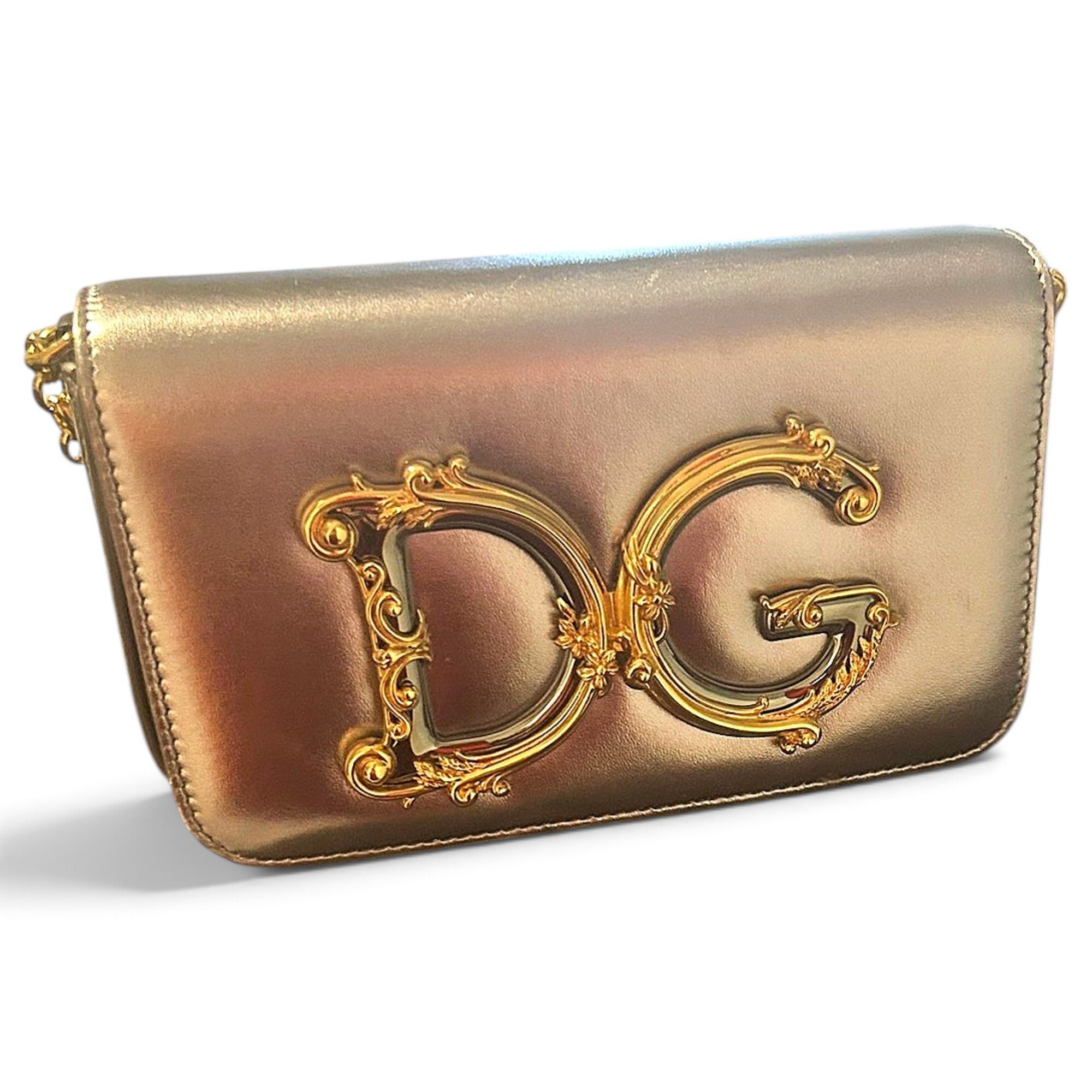 DG Girls leather crossbody bag
