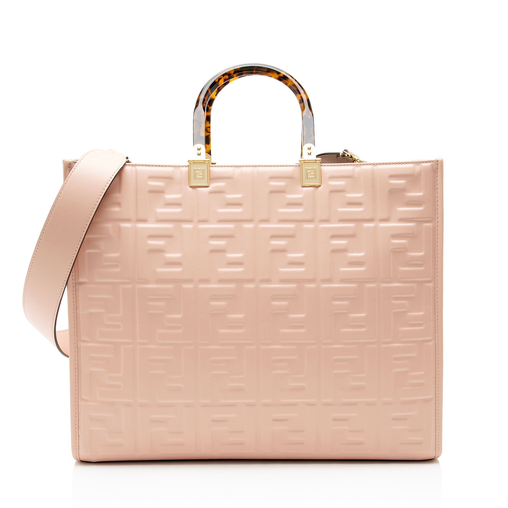 FF leather tote