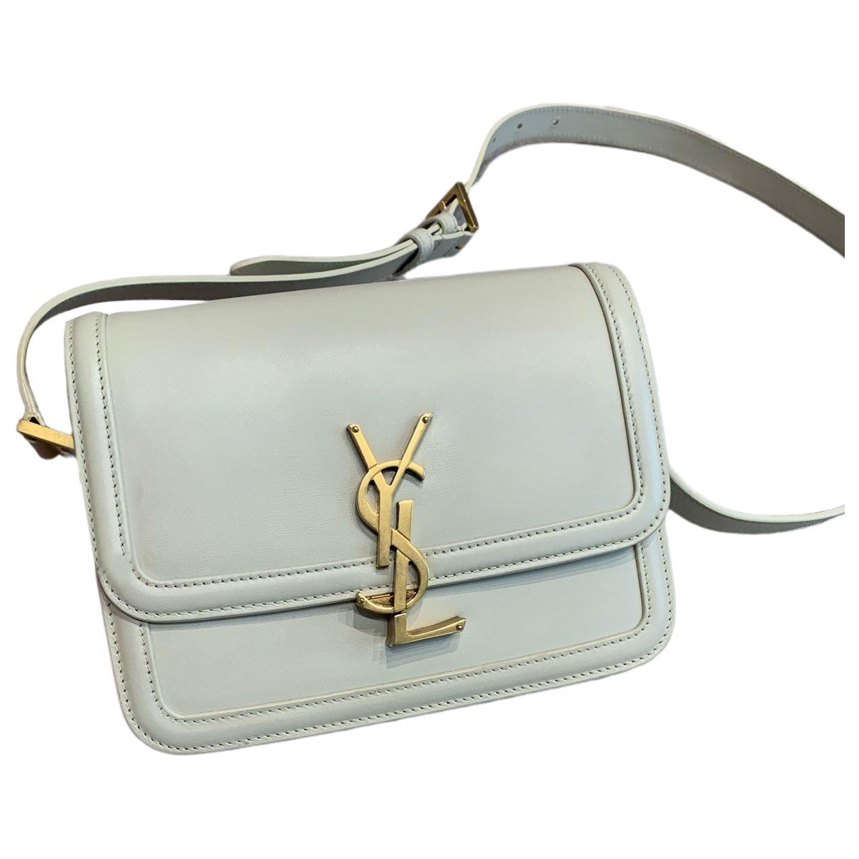 Solférino leather handbag