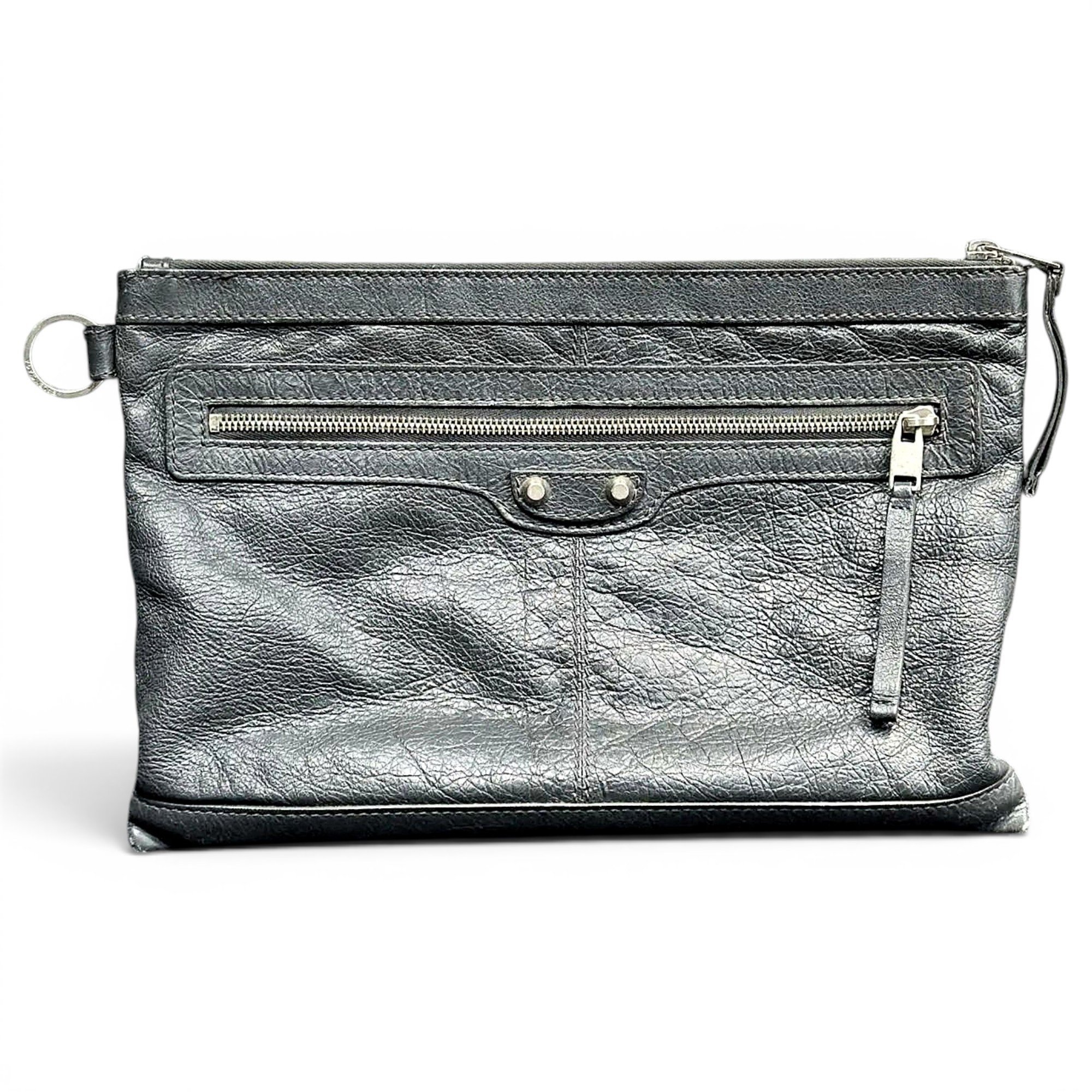 City Clip leather clutch bag