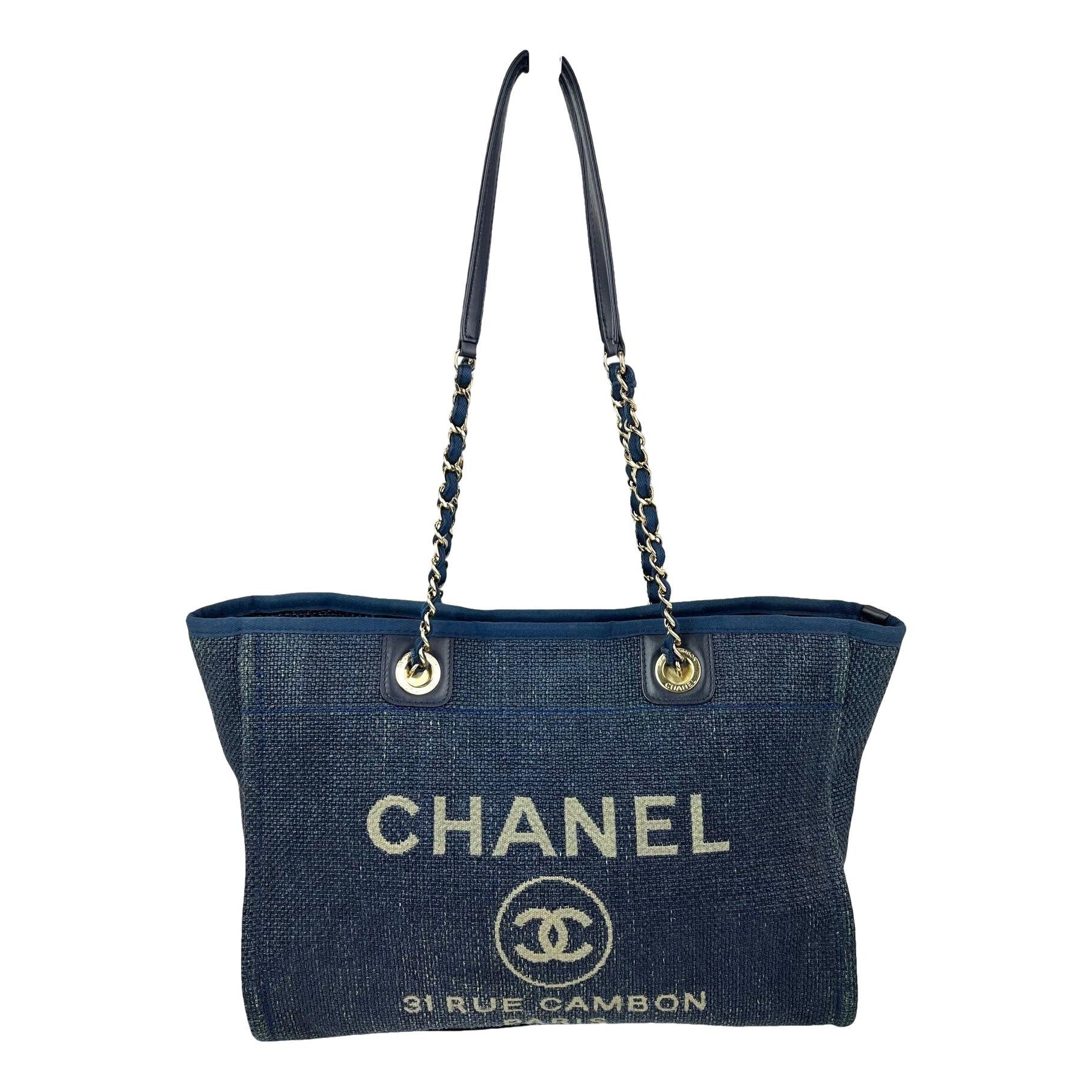 Deauville Chain tweed tote
