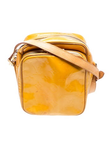 Monogram Vernis Vintage Yellow Vernis Monogram Wooster crossbody bag