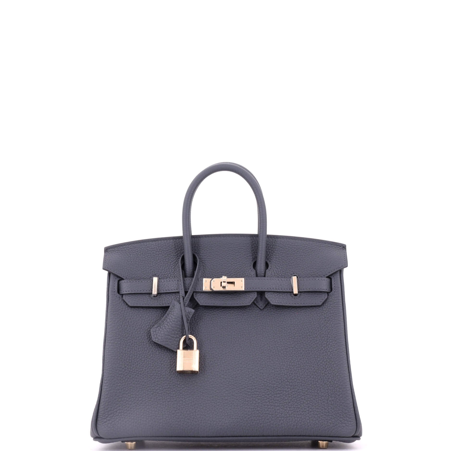 Birkin Handbag Gris Misty Togo with Gold Hardware 25