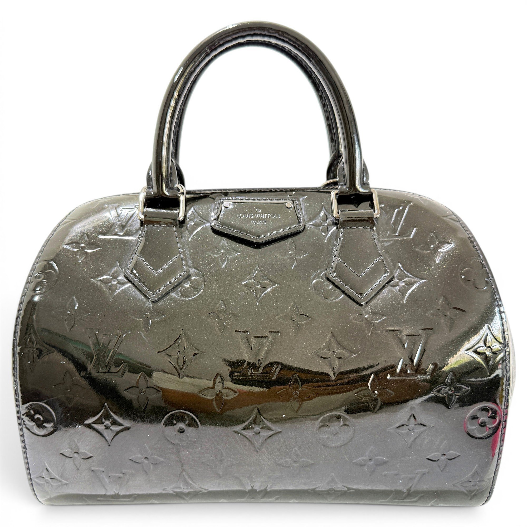 Montaigne patent leather handbag