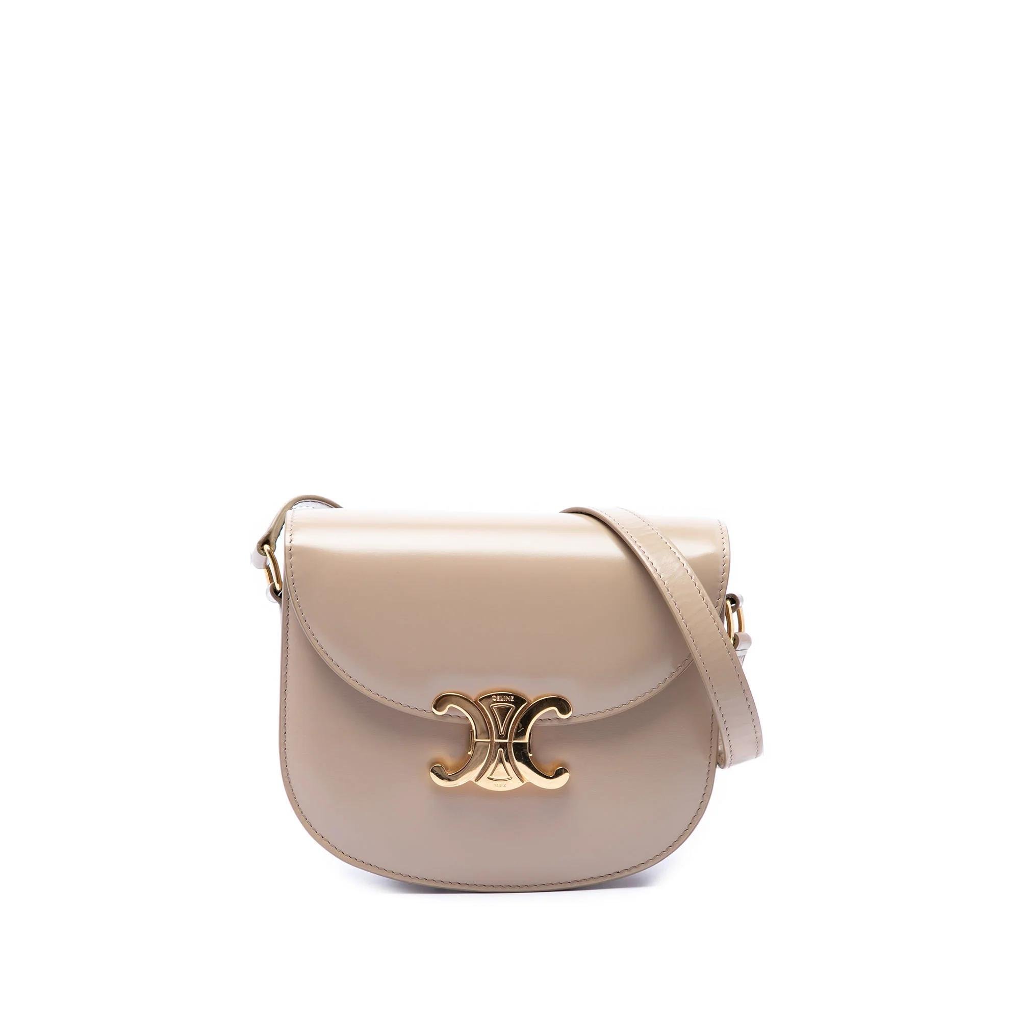 Triomphe pony-style calfskin handbag