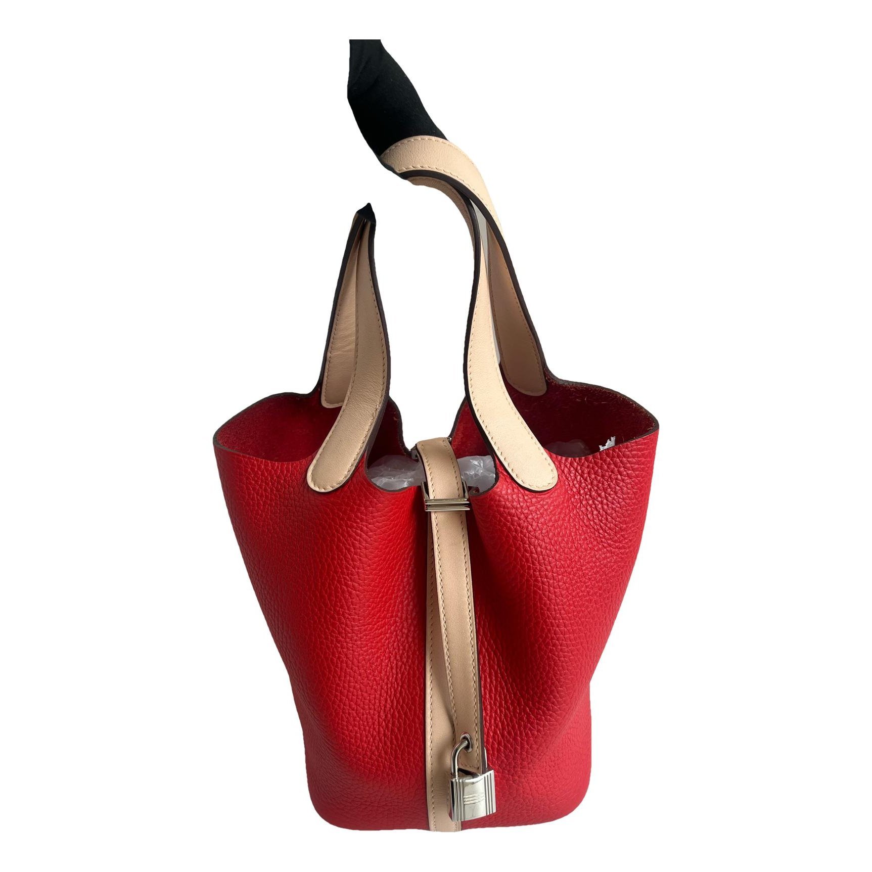 Picotin leather handbag