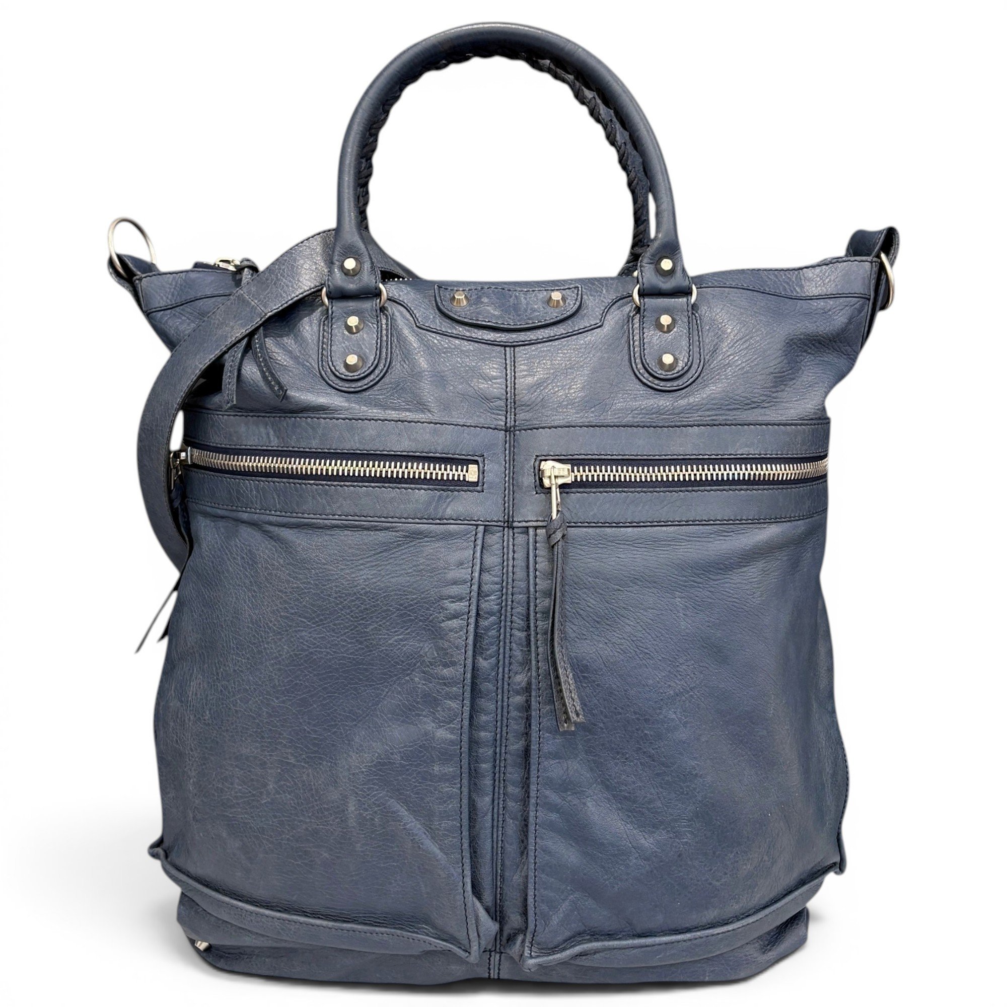 Leather tote