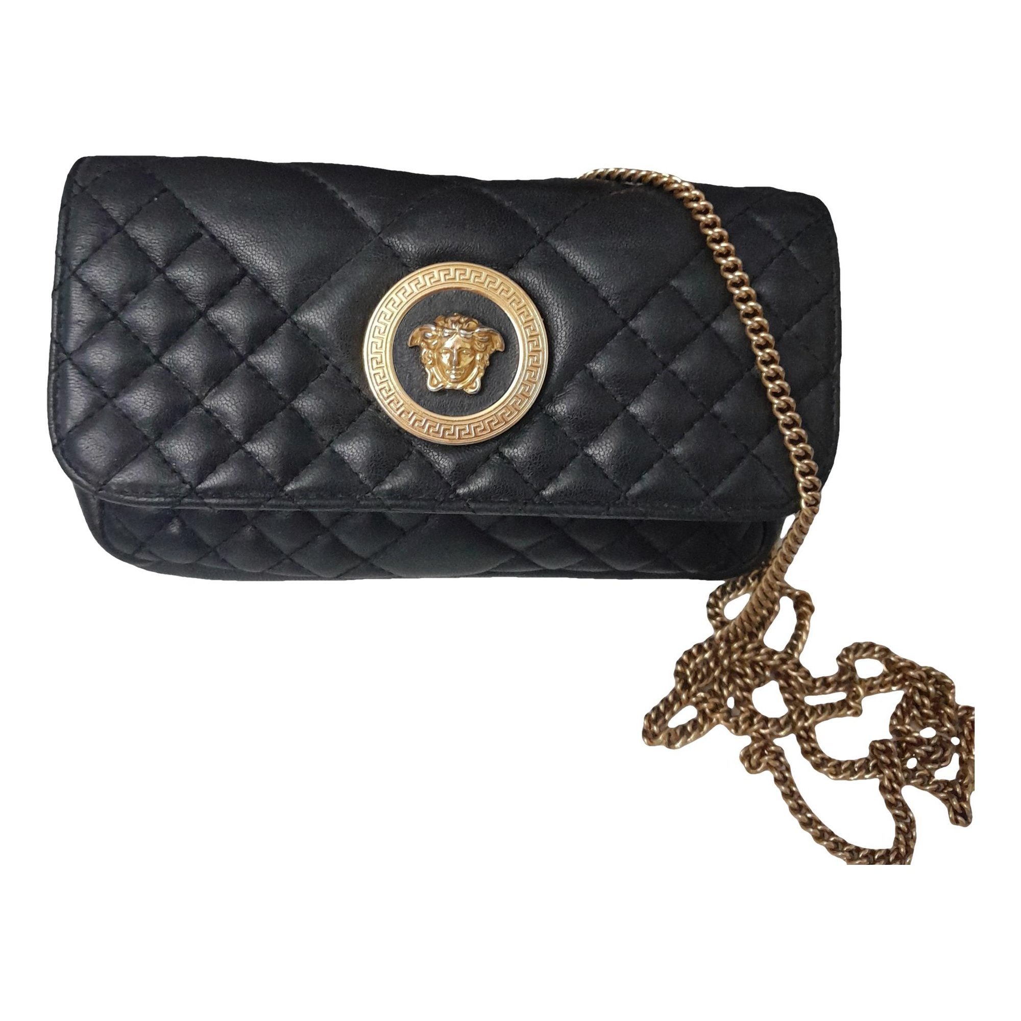 Leather clutch bag
