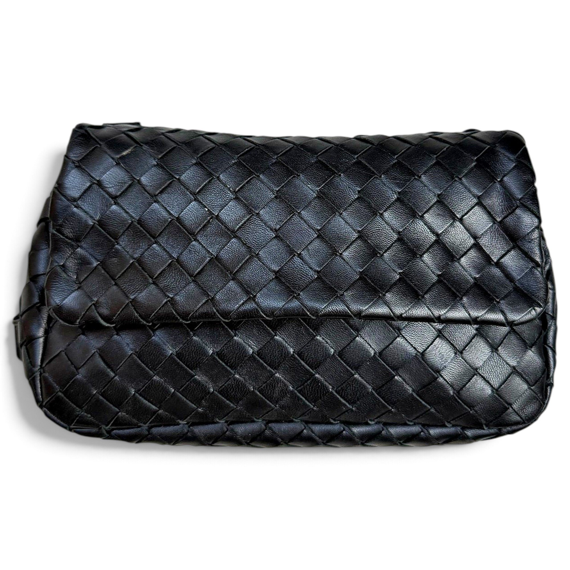 Leather clutch bag