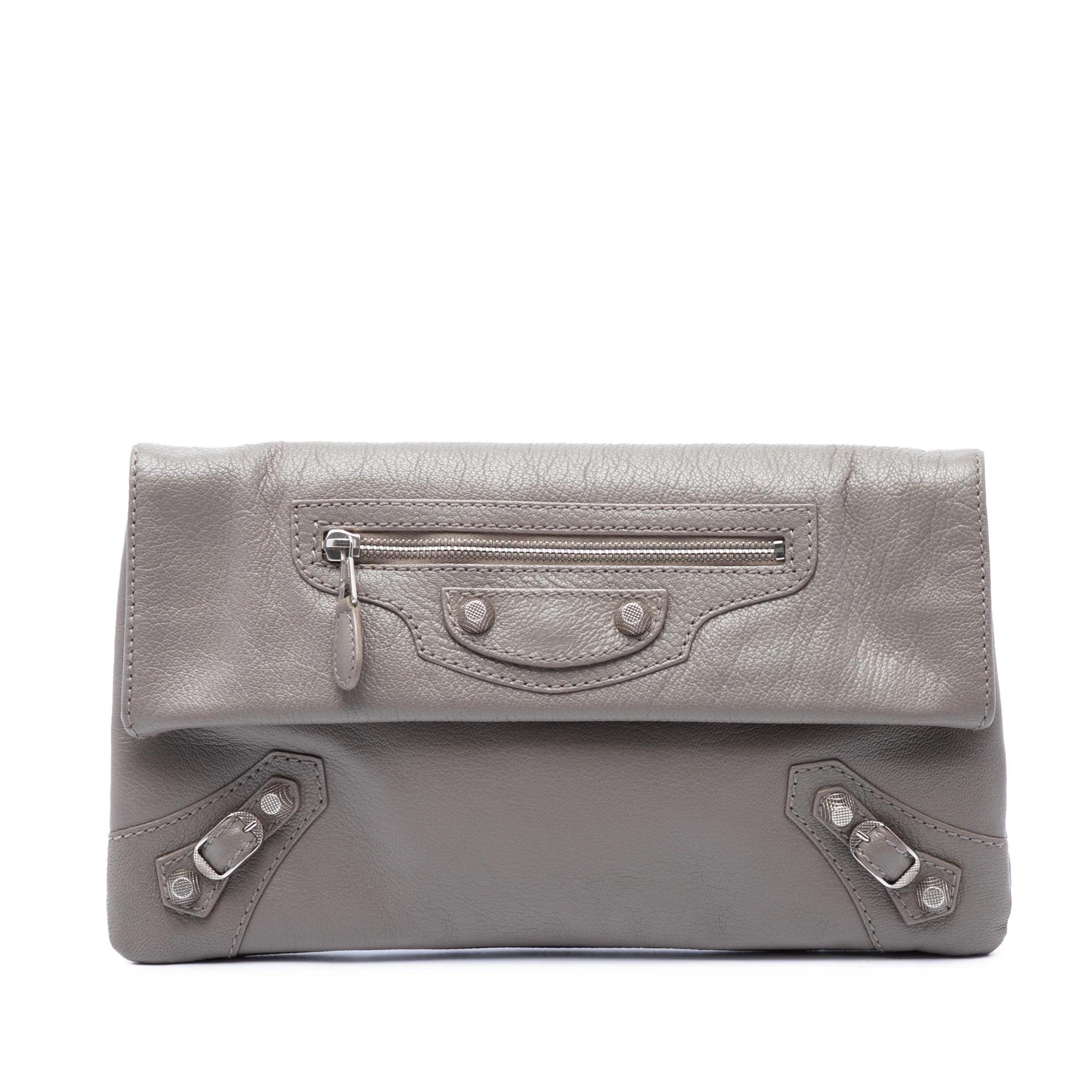 Envelop leather handbag