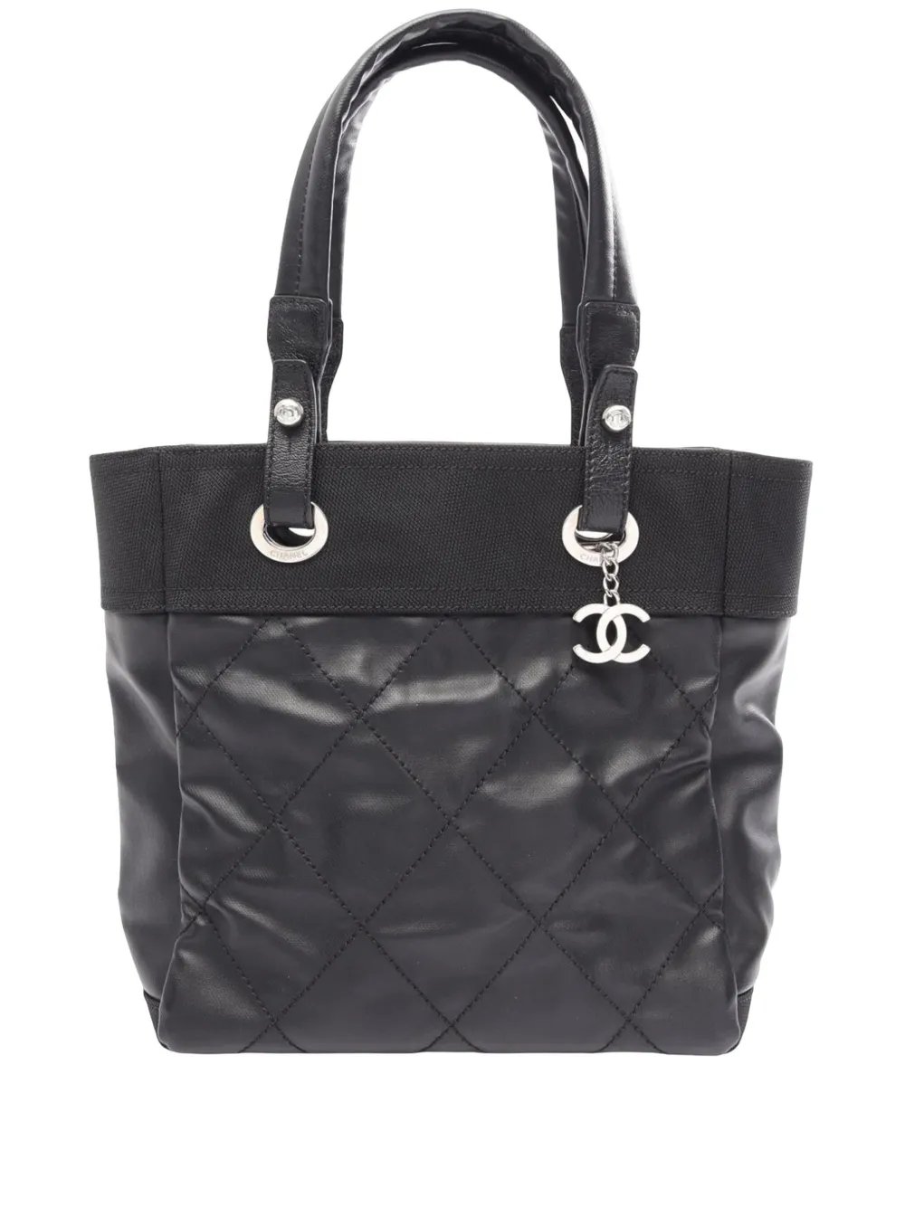 2012-2013 Small Quilted Coated Canvas Paris Biarritz tote bag