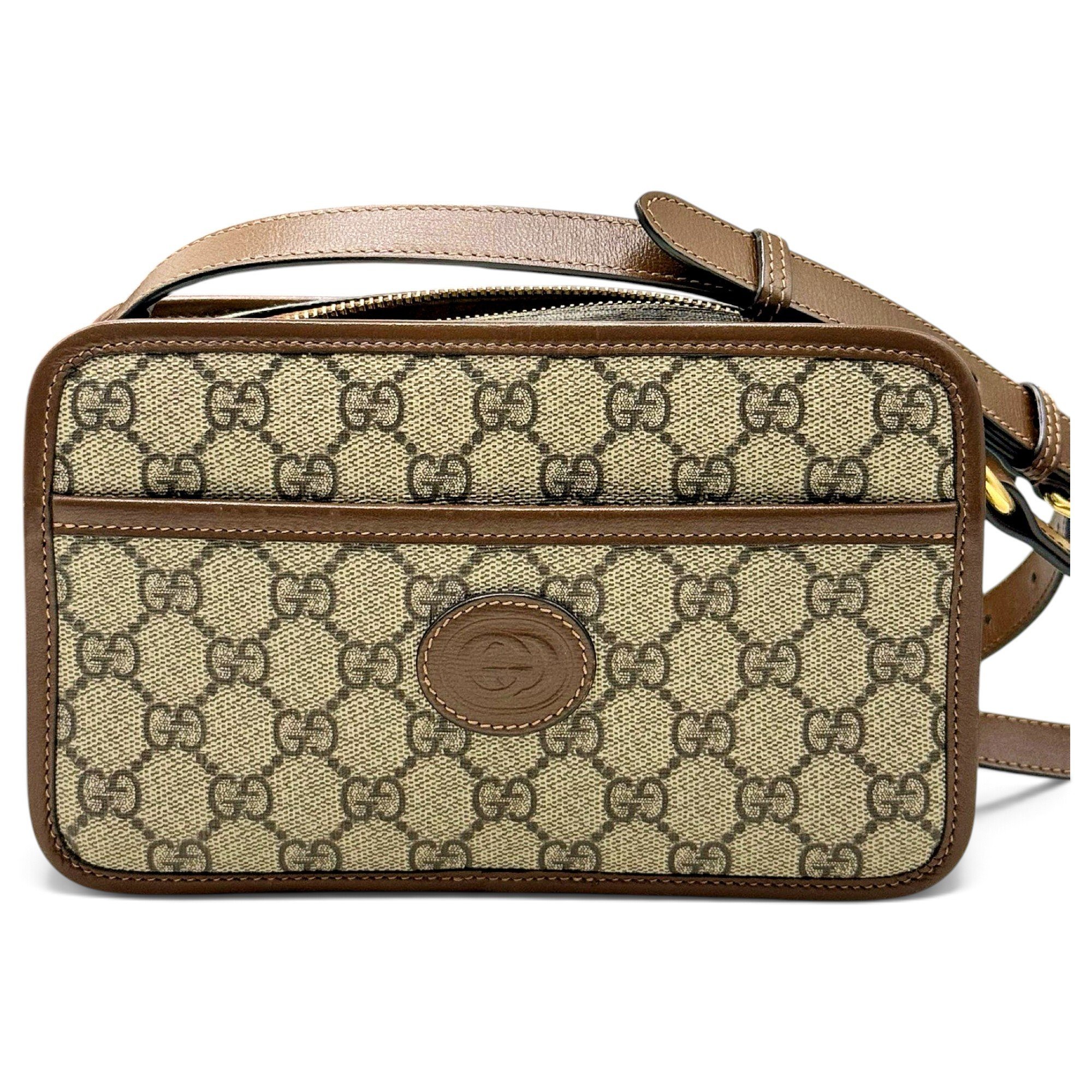 Ophidia leather crossbody bag