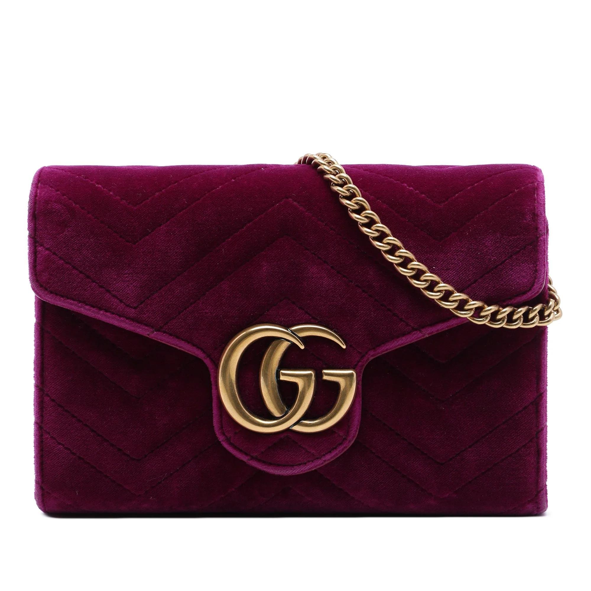 GG Marmont velvet crossbody bag
