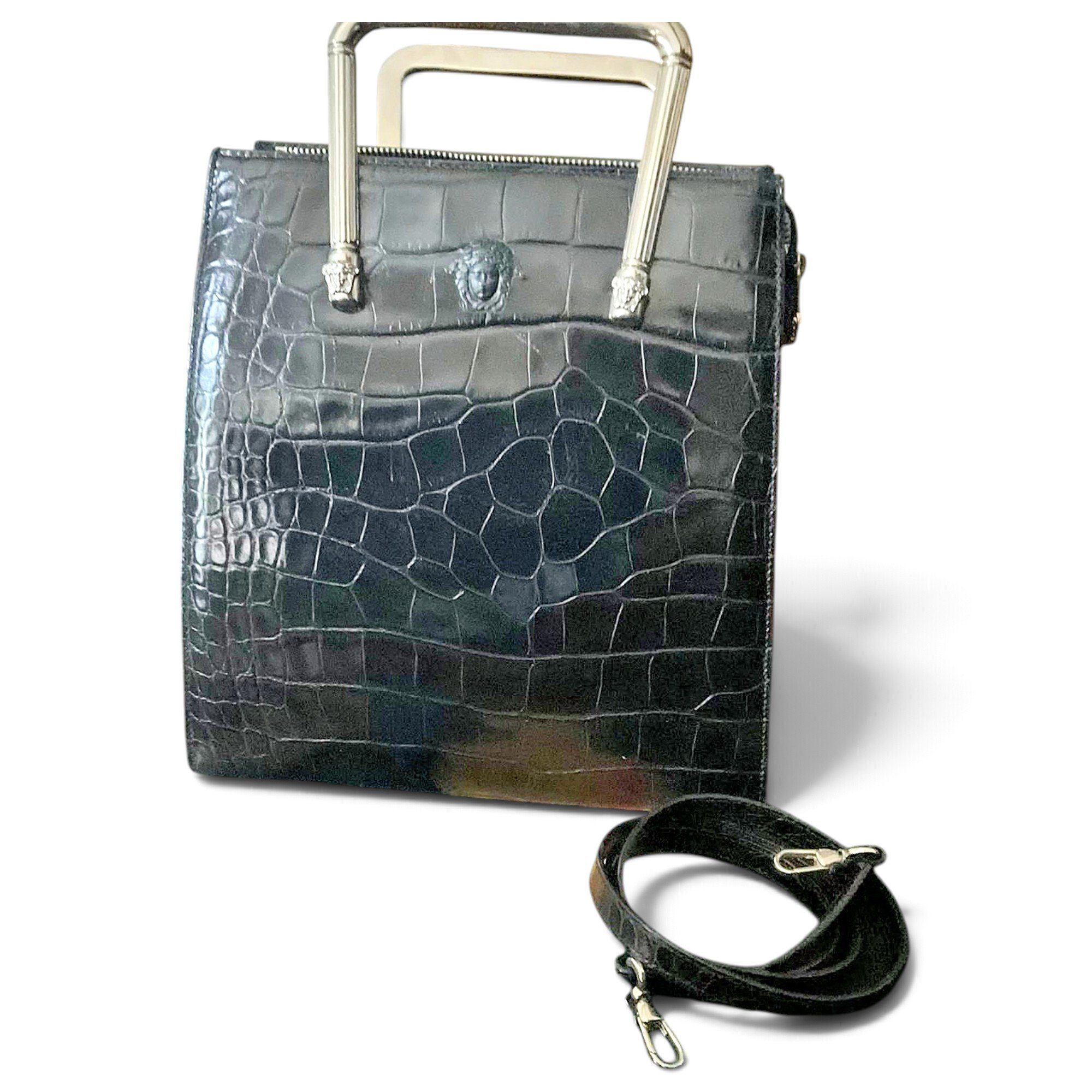 La Medusa leather handbag