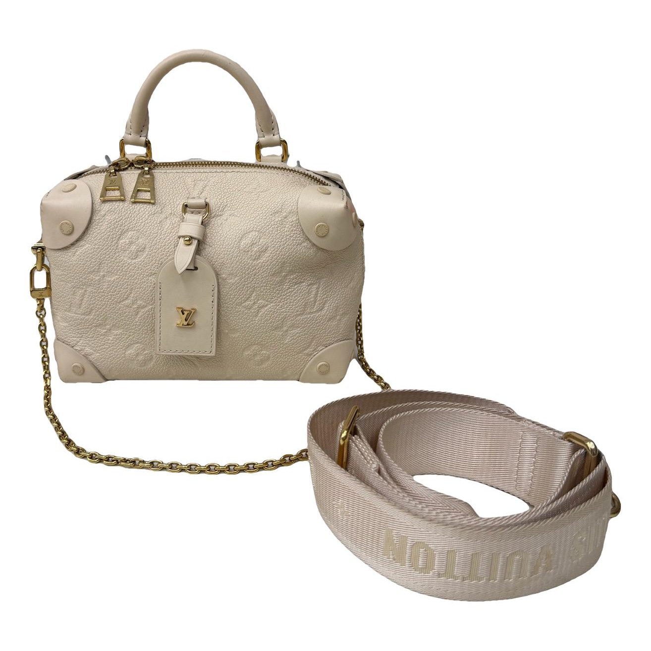 Petite Malle Souple leather handbag