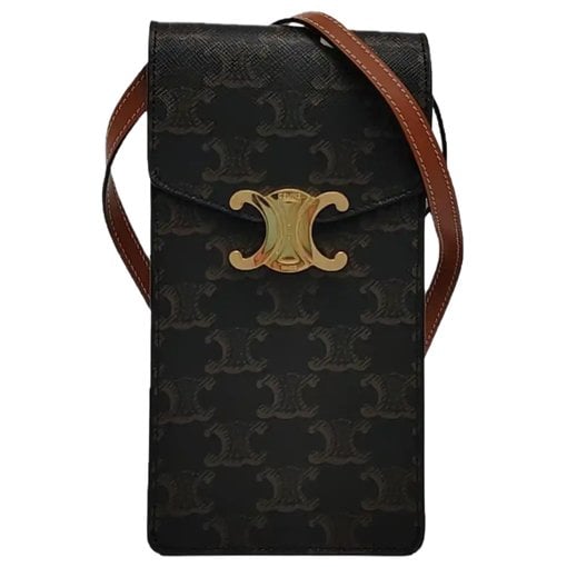 Triomphe leather crossbody bag