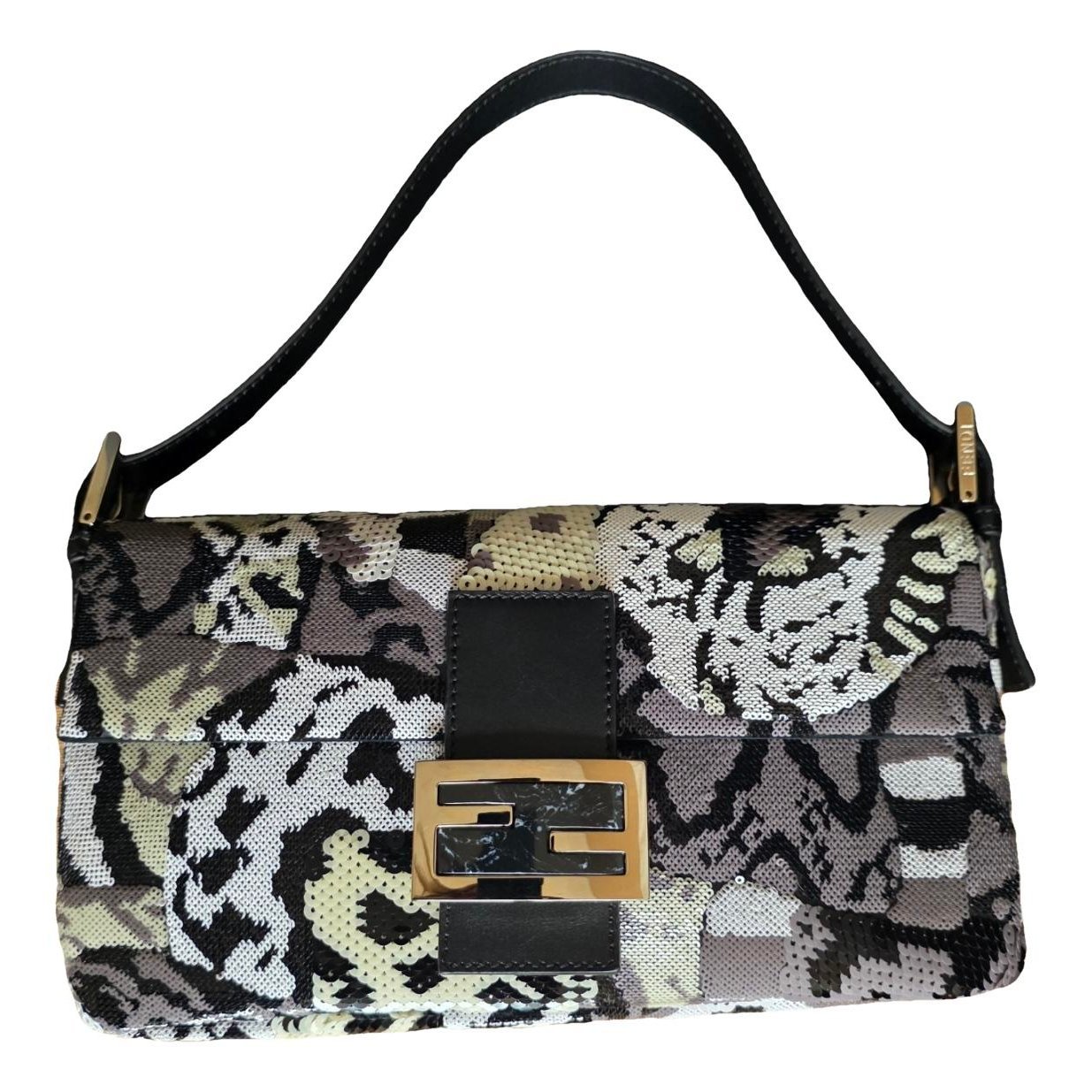 Baguette glitter handbag