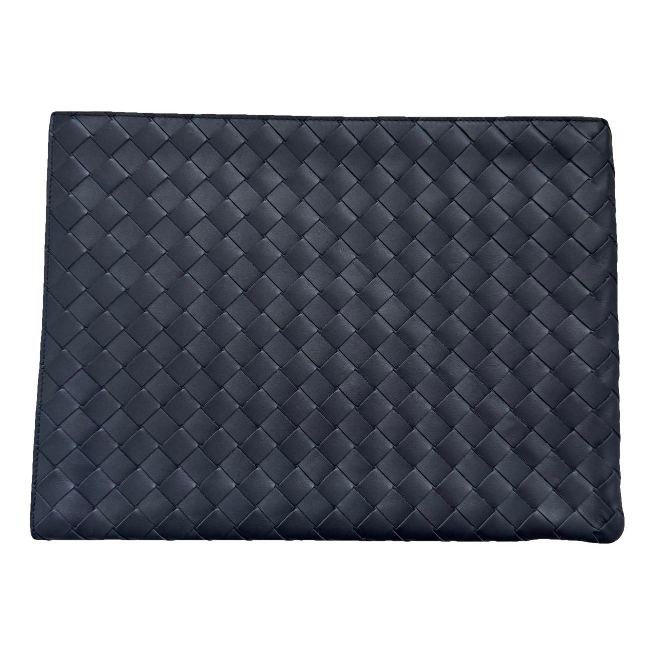 Leather clutch bag