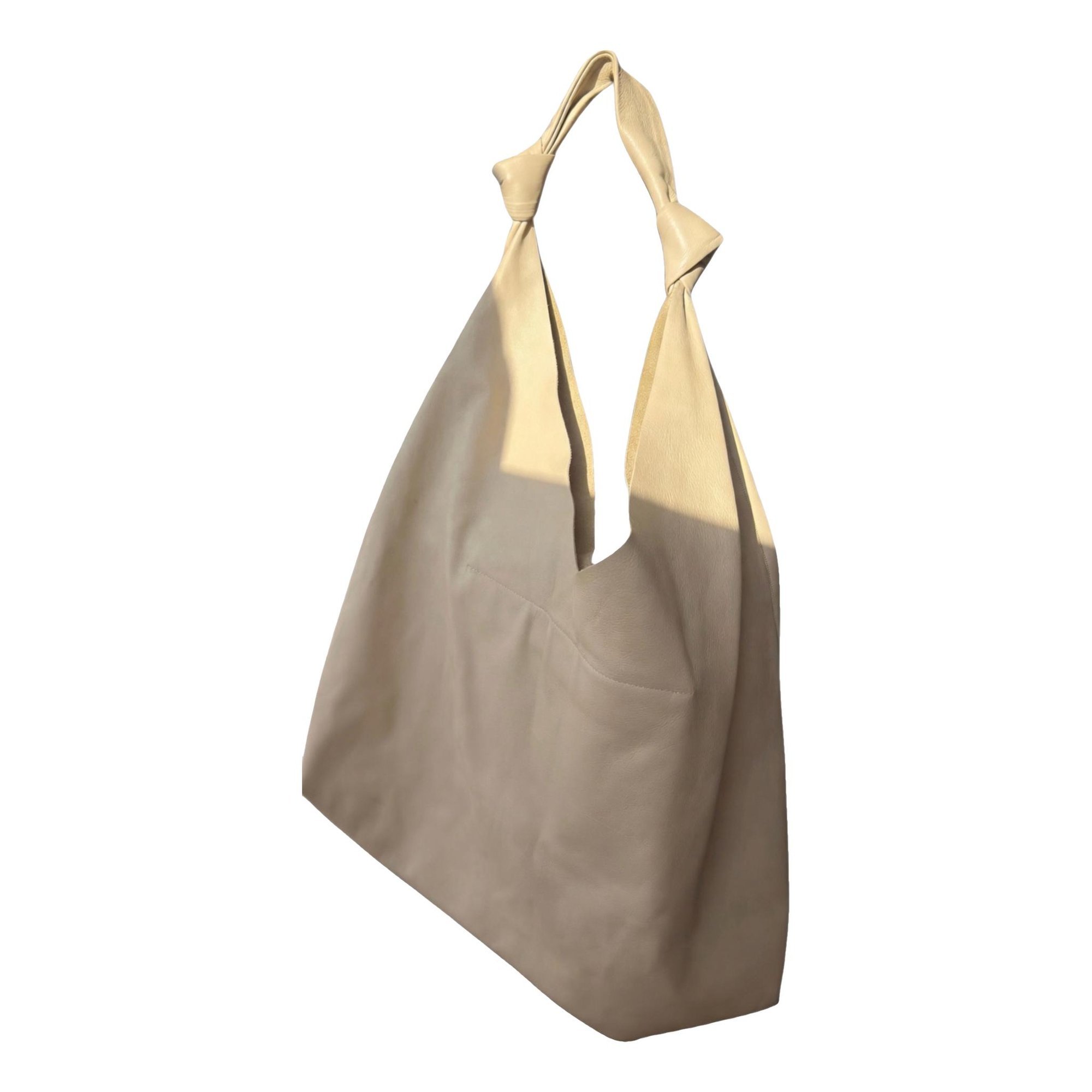 Bindle leather handbag