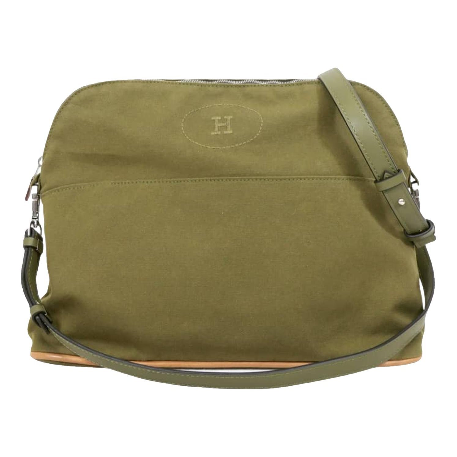 Hermes Bolide Handbag Olive Green