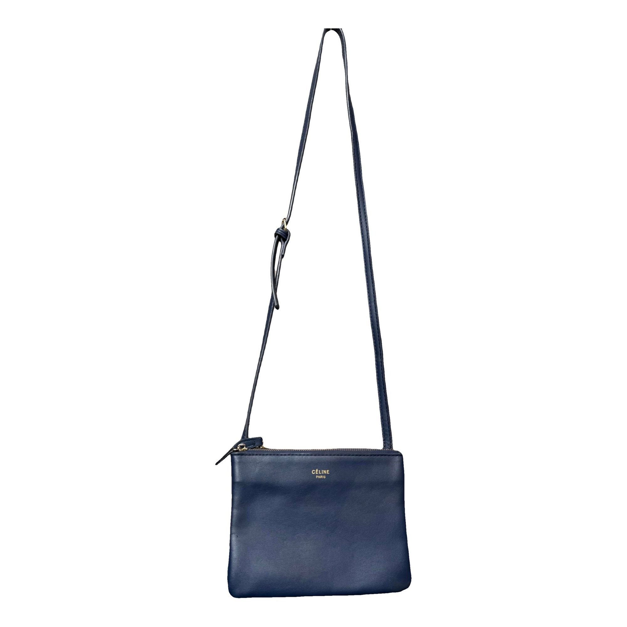 Leather clutch bag