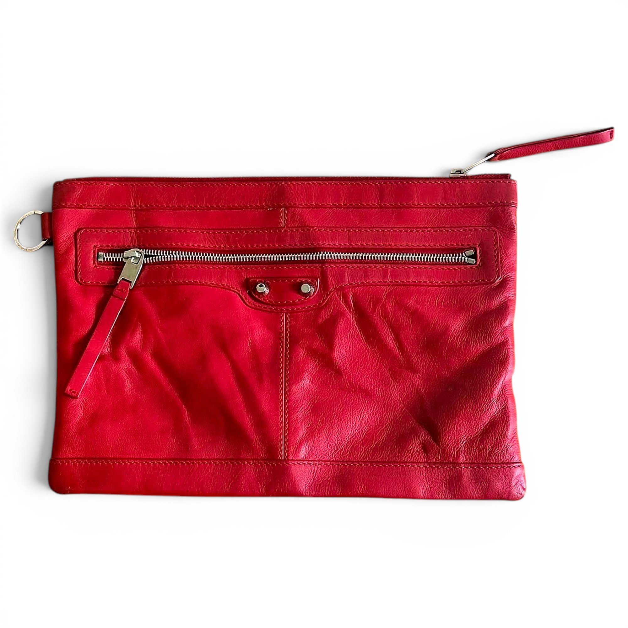 City Clip leather clutch bag