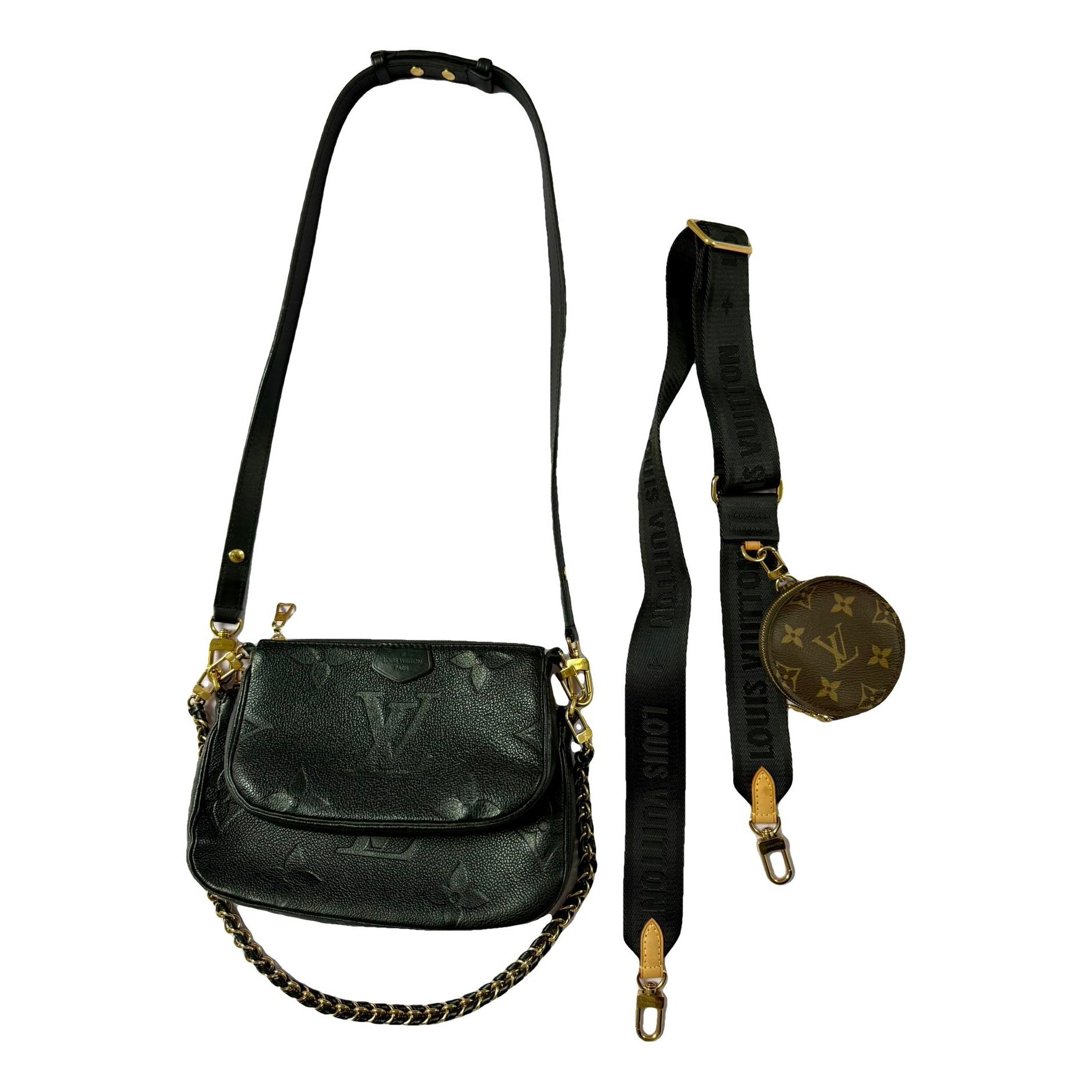 Leather clutch bag