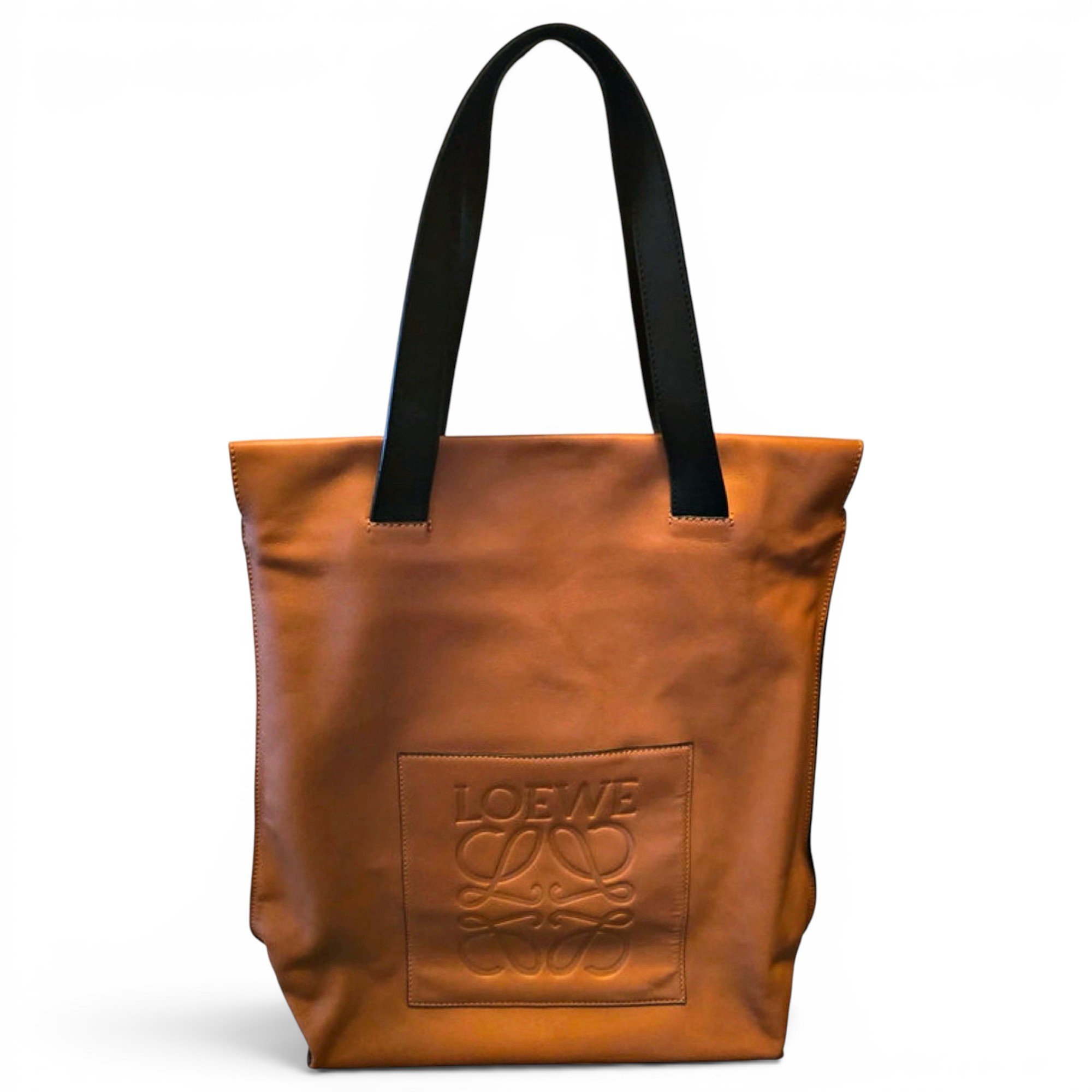 Anagram leather tote