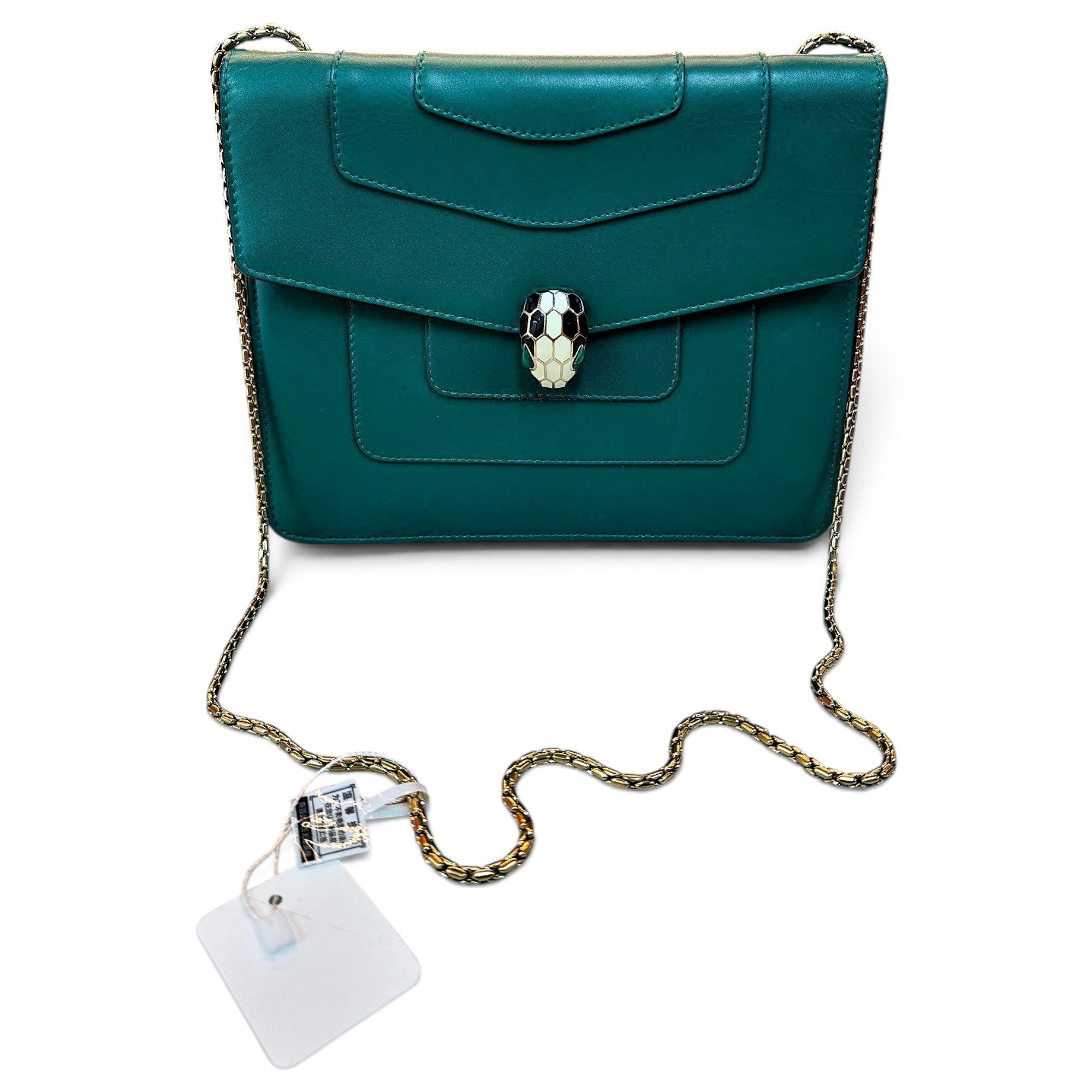 Serpenti leather handbag