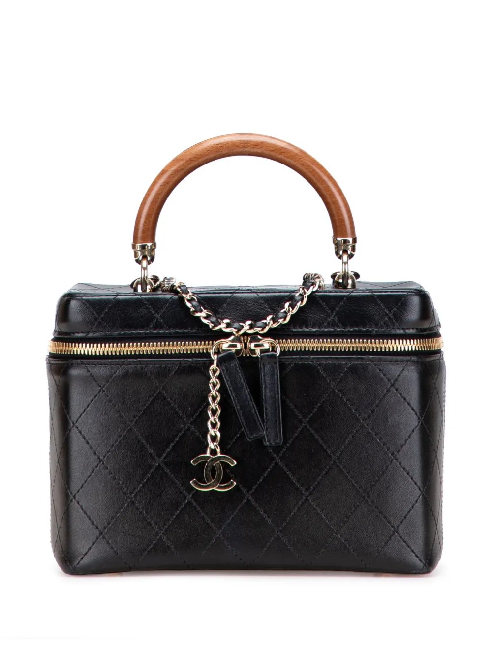 2018-2019 Large Quilted Lambskin Knock On Wood Case vanity bag