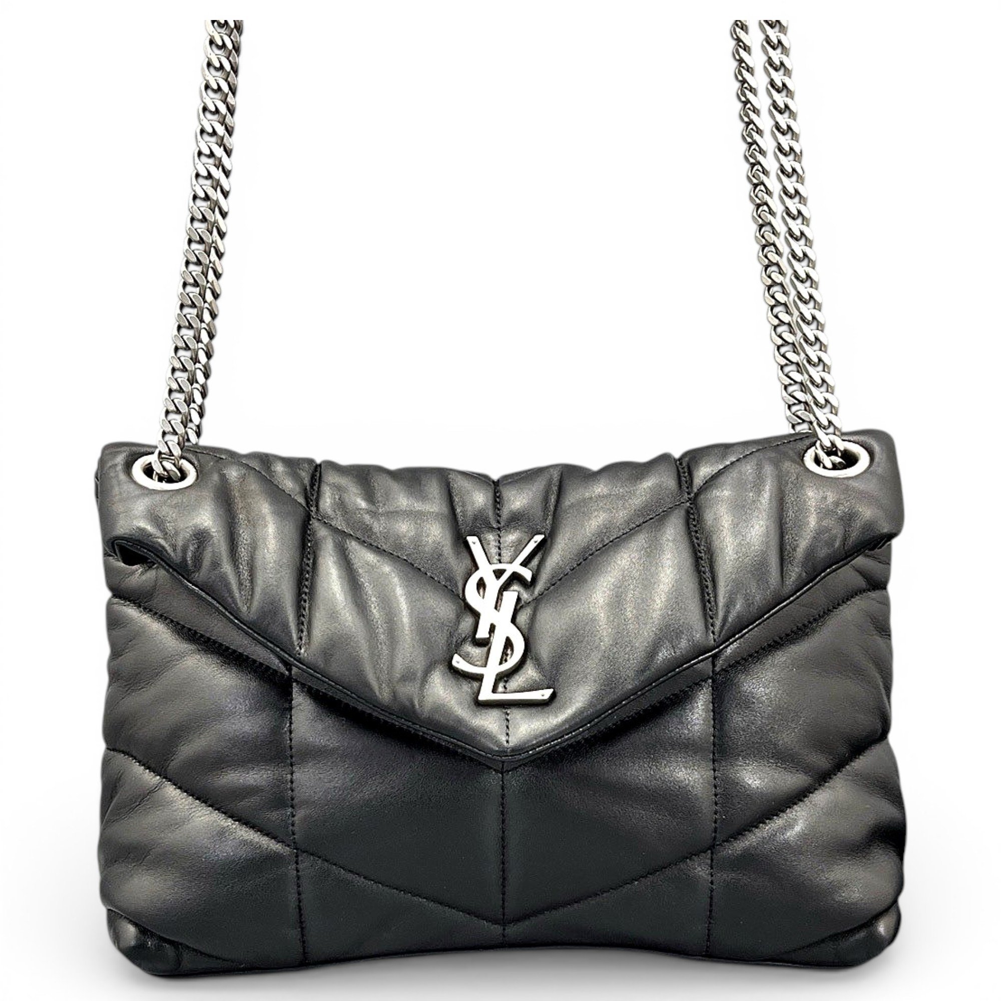 Baby monogramme leather bag
