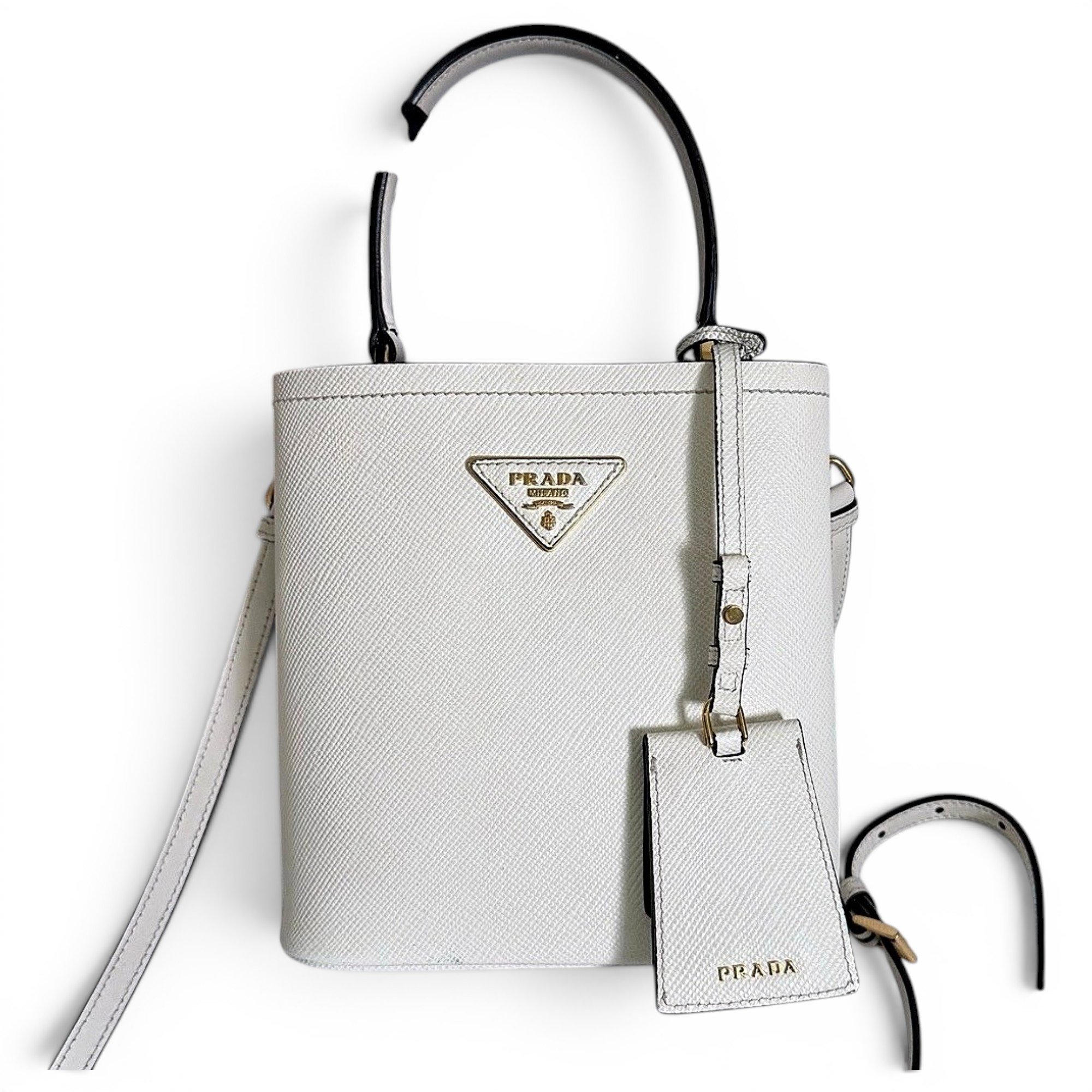Panier leather handbag