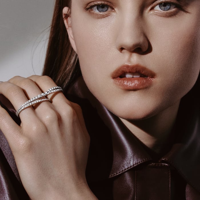 Sans Coloris Crescendo Triple Ring