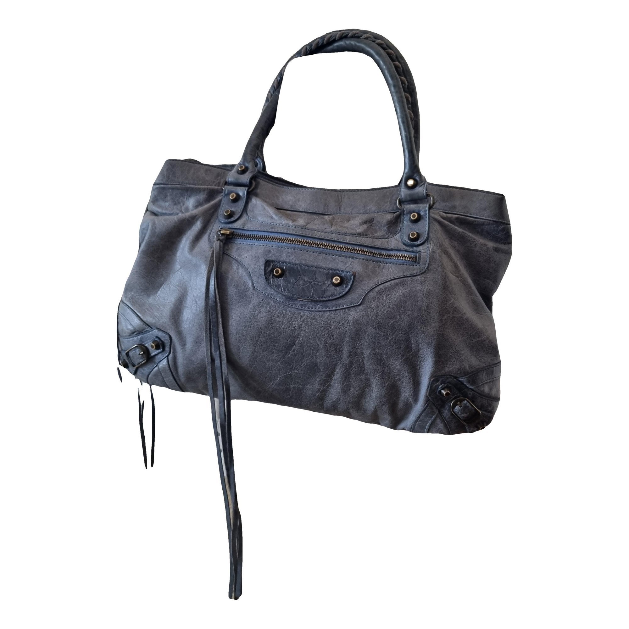 First leather handbag