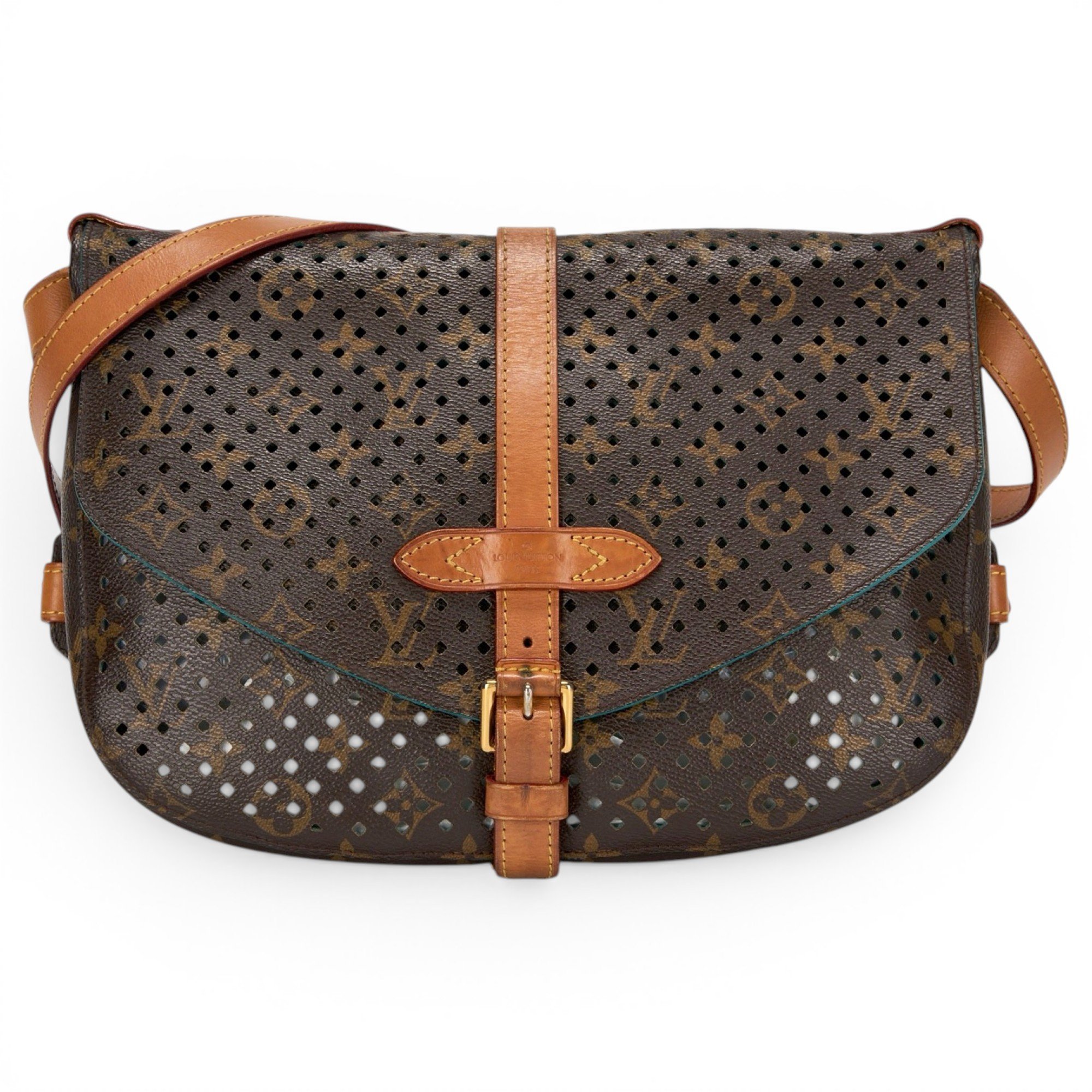 Saumur leather crossbody bag