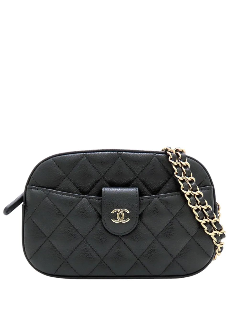 2021-2026 CC Quilted Caviar Camera Bag crossbody bag
