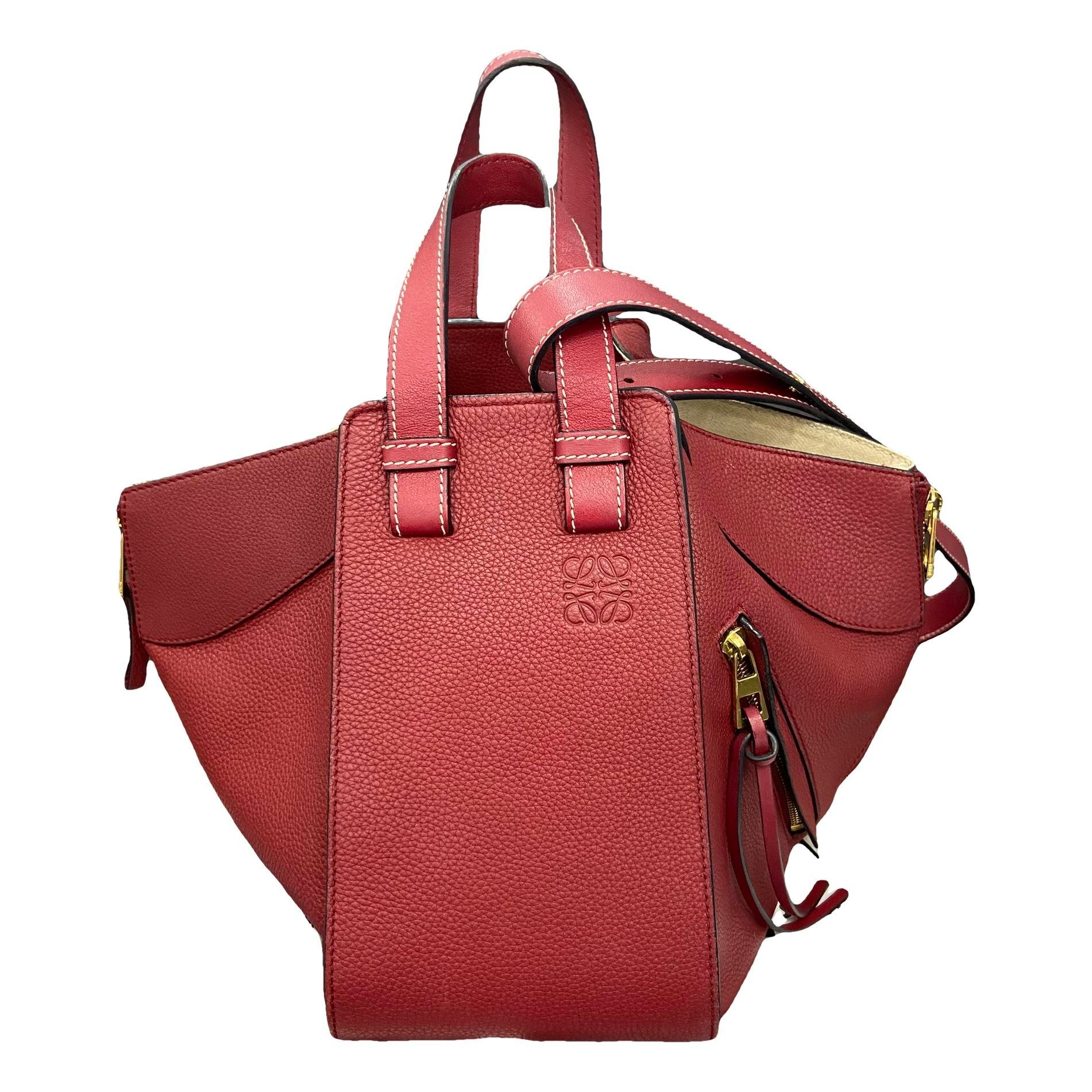 Hammock leather handbag