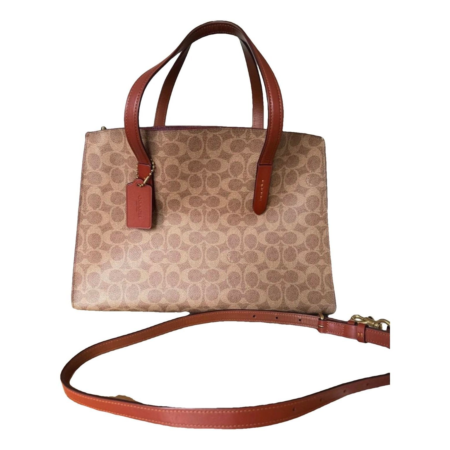 Patent leather handbag