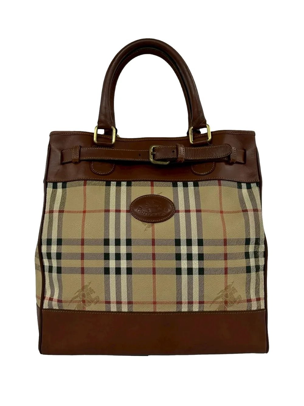 20th Century Haymarket Check Canvas handbag
