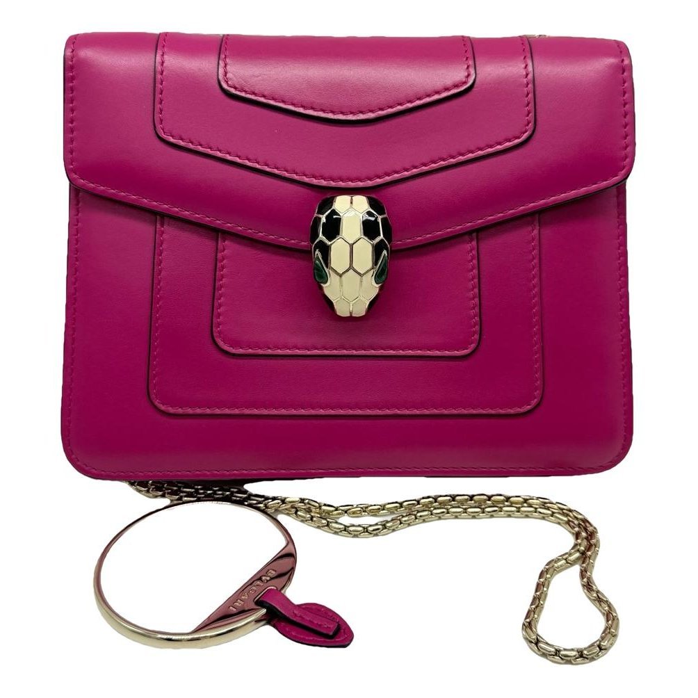 Serpenti leather handbag