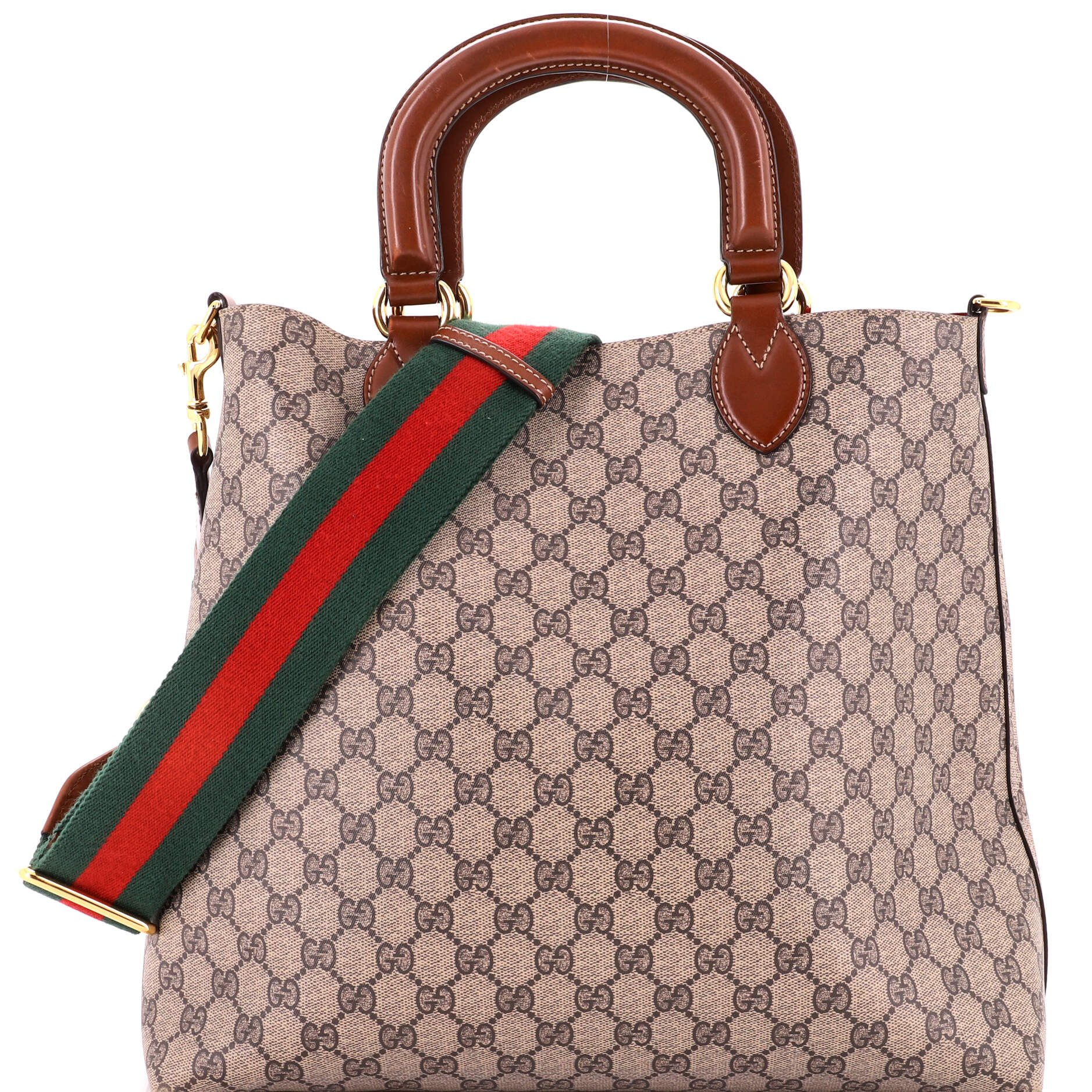 Reversible Web Tote GG Coated Canvas