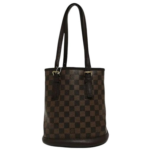 Bucket leather handbag