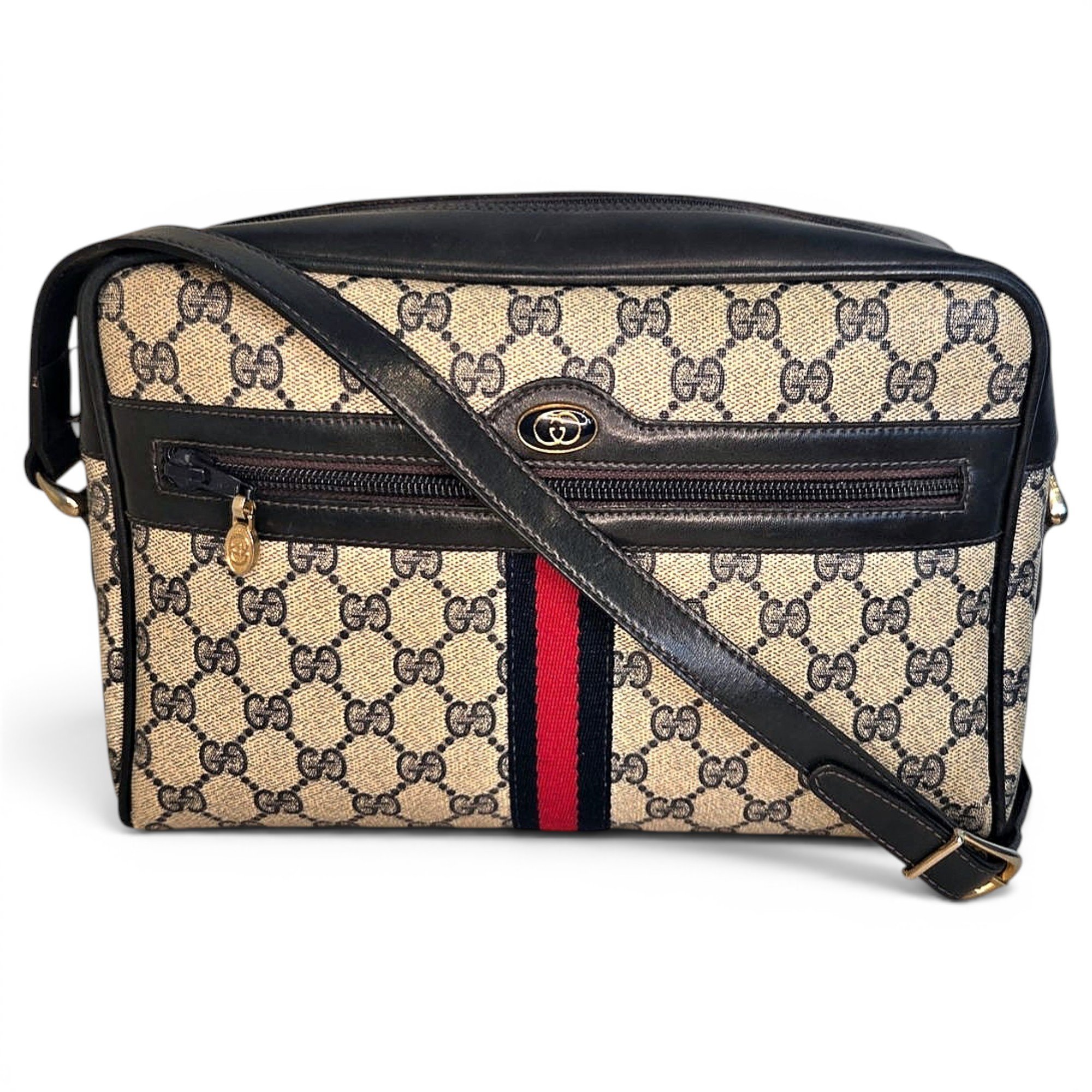 Ophidia leather crossbody bag