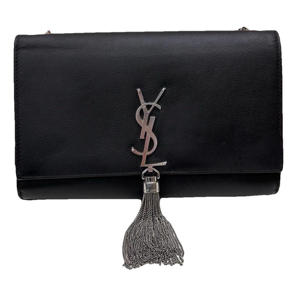 Pompom Kate leather handbag