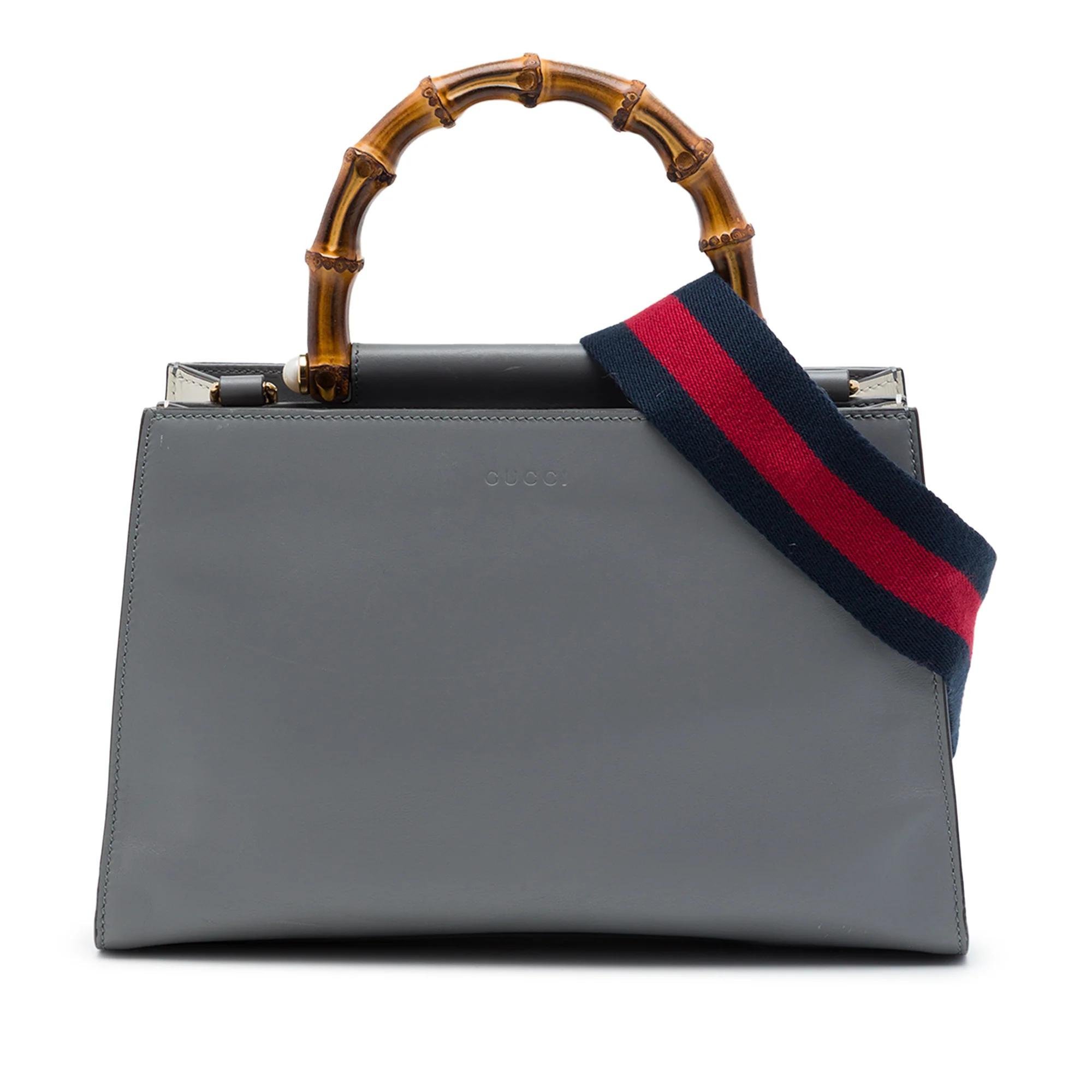 Bamboo leather handbag