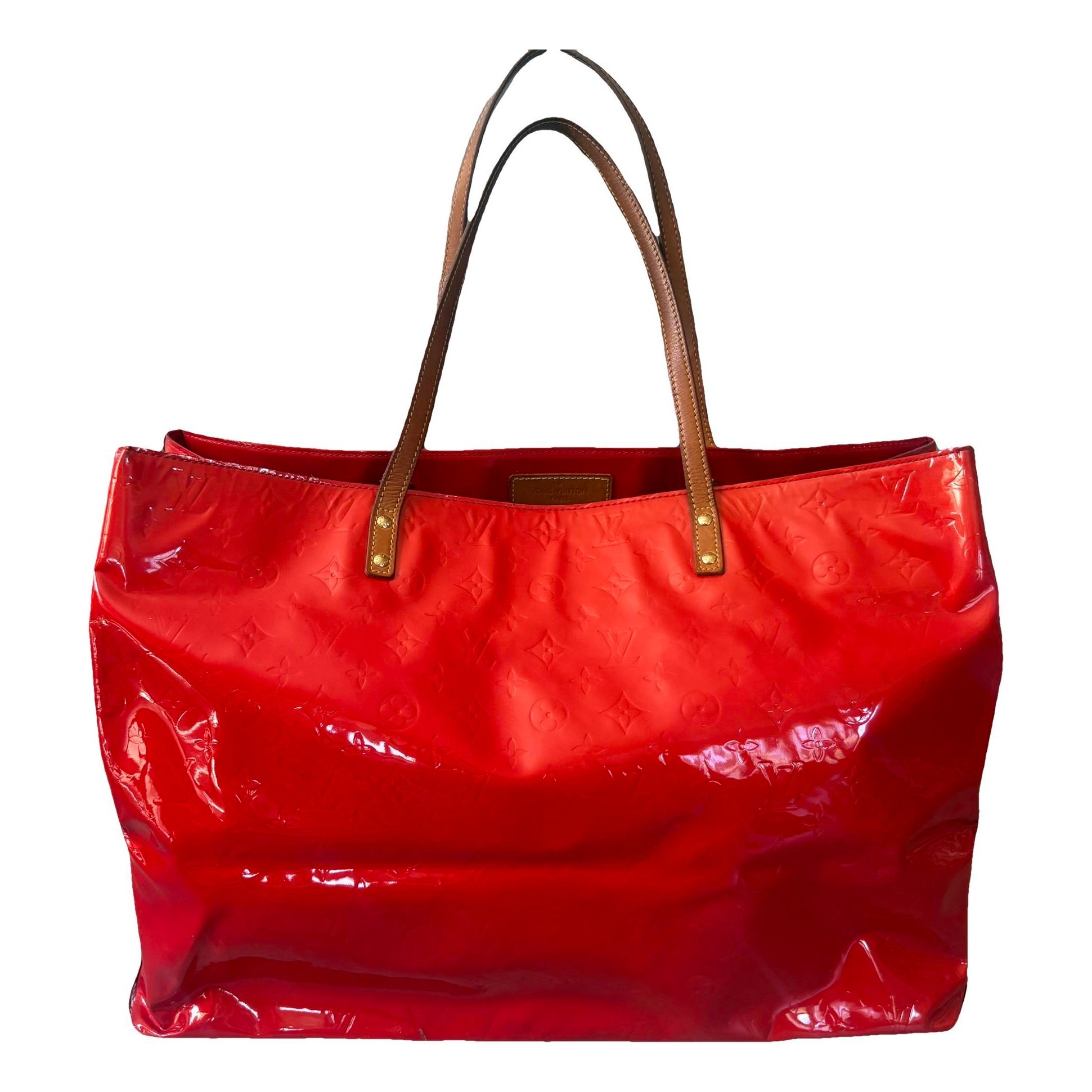 Reade patent leather tote