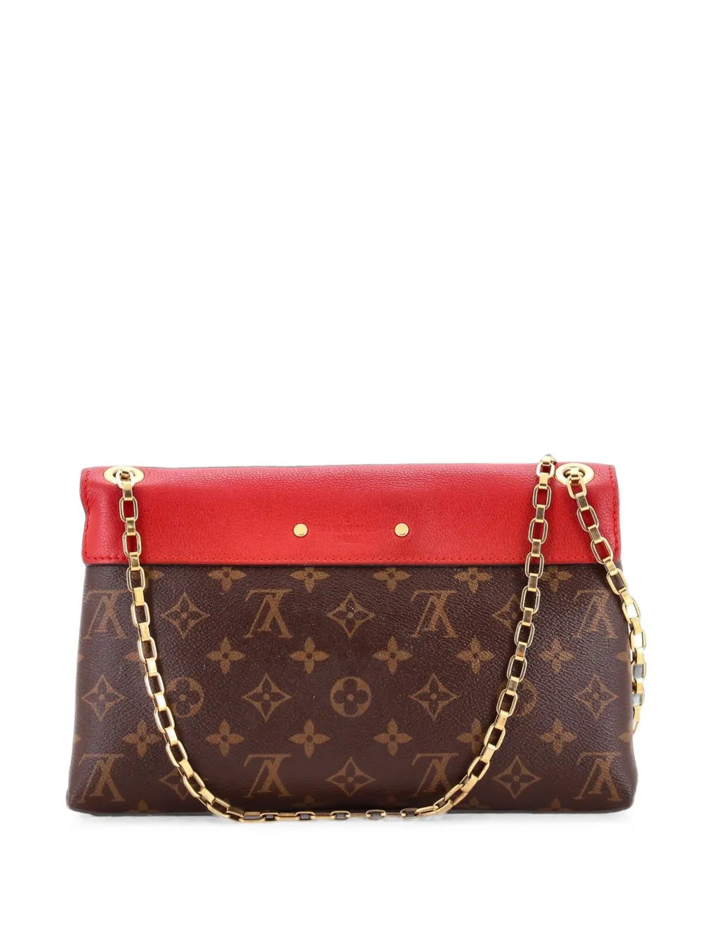 Pallas Chain Monogram Canvas and Calfskin shoulder bag