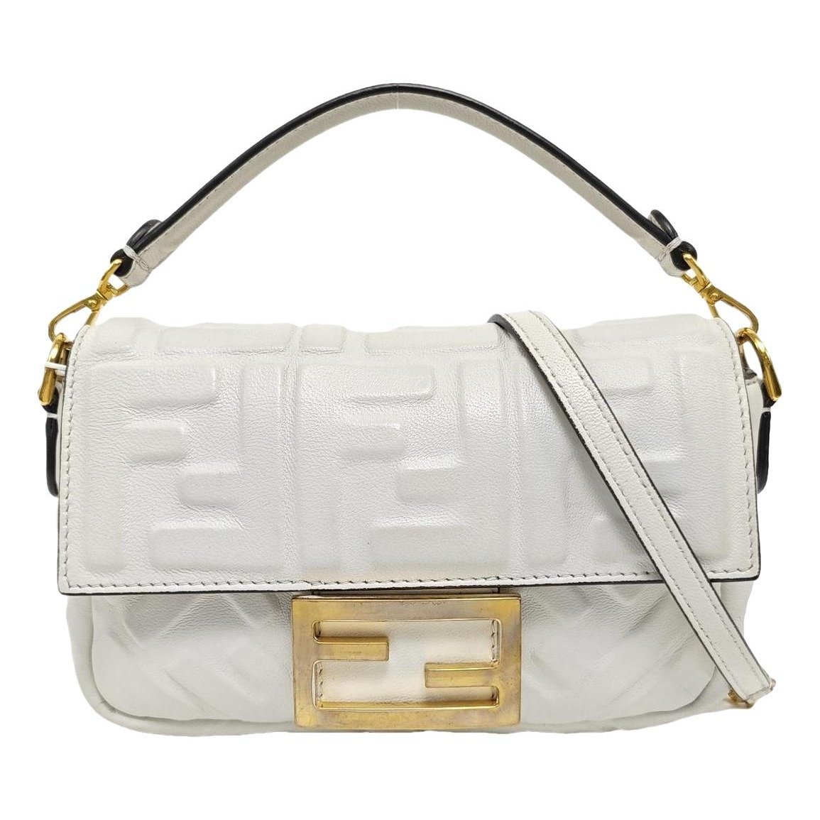 Baguette leather handbag