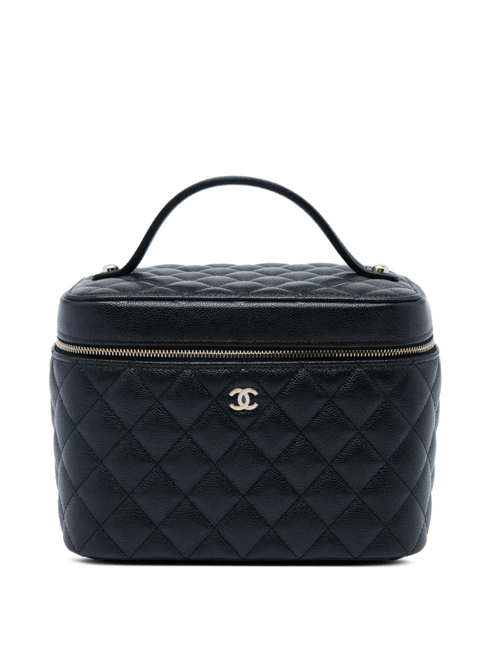 2021-2026 Medium CC Quilted Caviar Case vanity bag