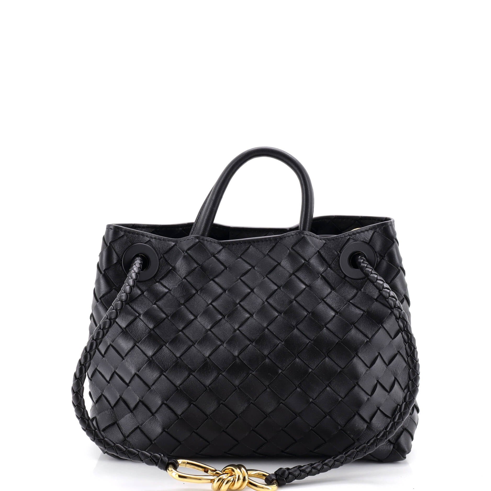 Andiamo Top Handle Bag Intrecciato Nappa Small